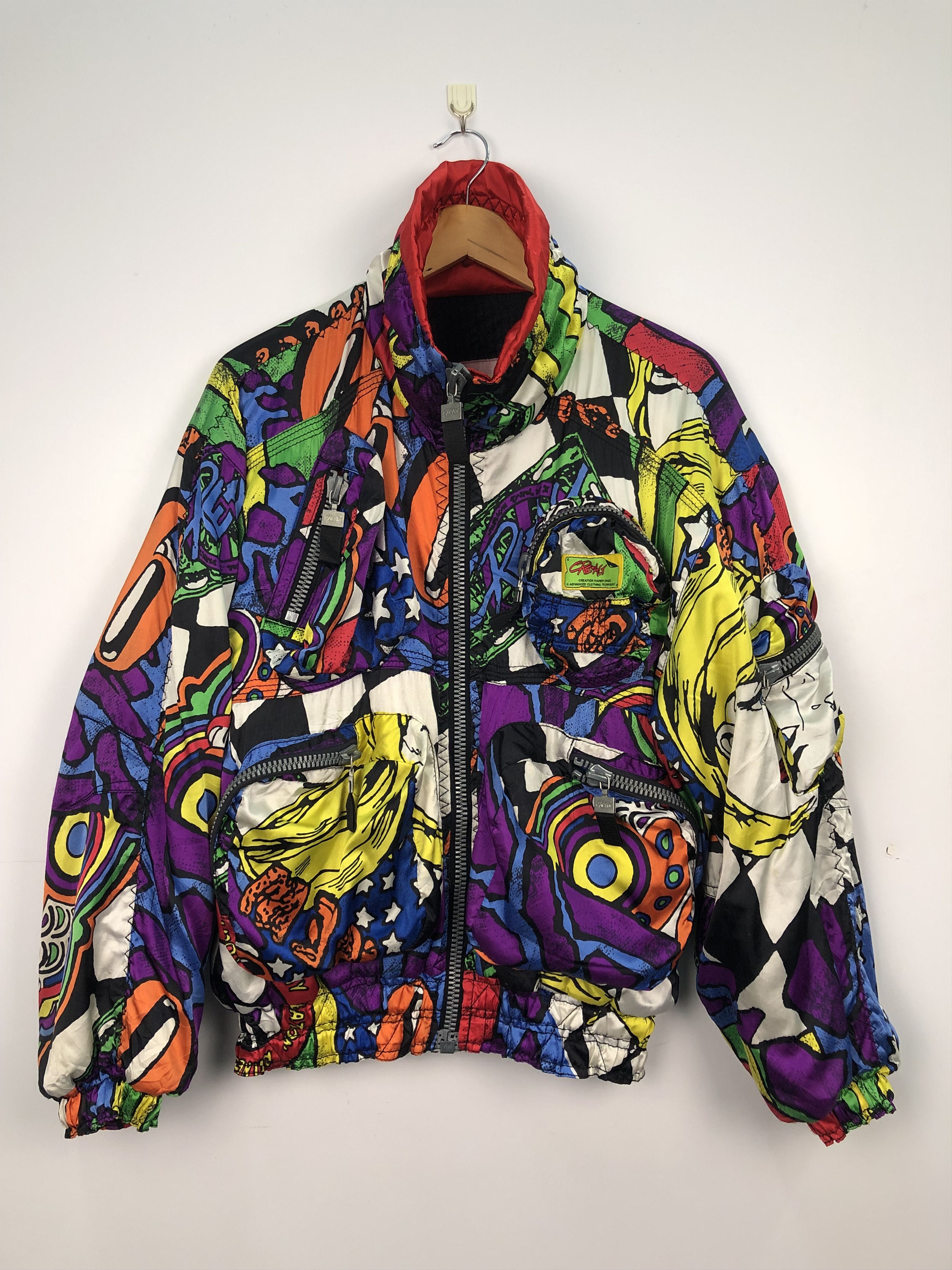 Other Vintage Japanese Designer Art Multicolour Jacket J0108 Size US L / EU 52-54 / 3 - 1 Thumbnail