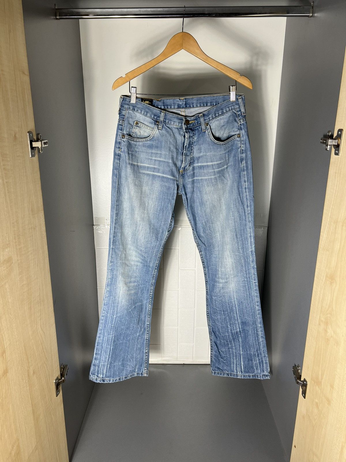 Lee VINTAGE LEE PREMIUM QUALITY BAGGY JEANS DENIM RETRO Y2K 90s Size US 32 / EU 48 - 7 Thumbnail