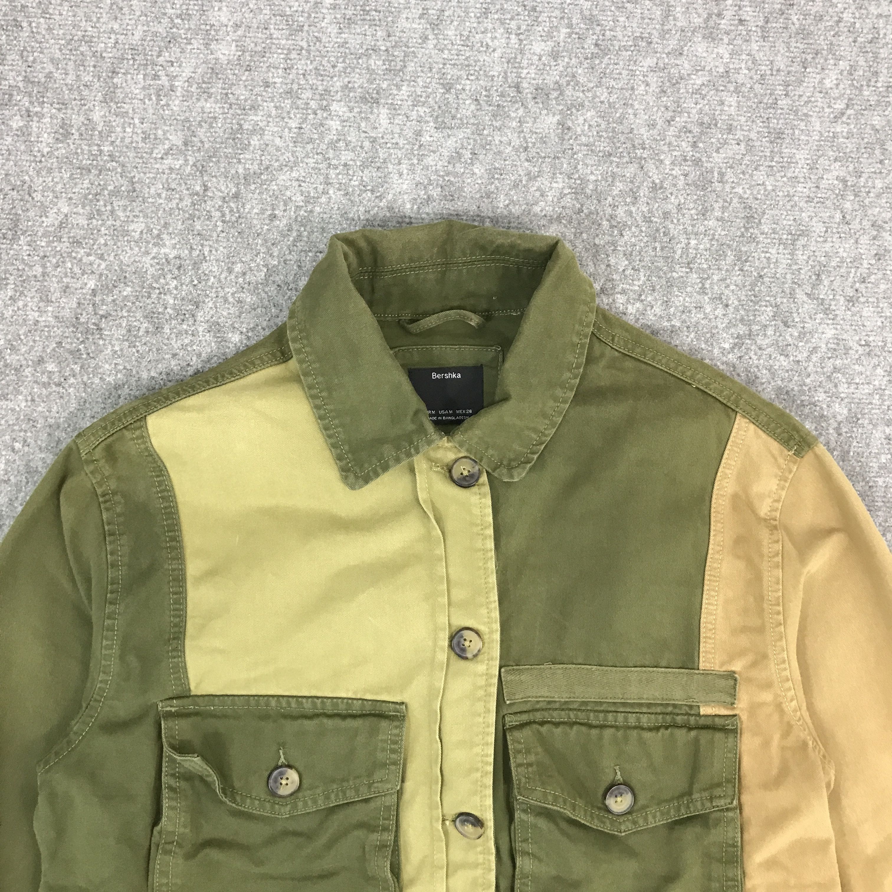 Bershka × Designer × Japanese Brand JAPAN BERSHKA PATCHWORK DESIGN BUTTON UP JACKET Size US M / EU 48-50 / 2 - 4 Thumbnail