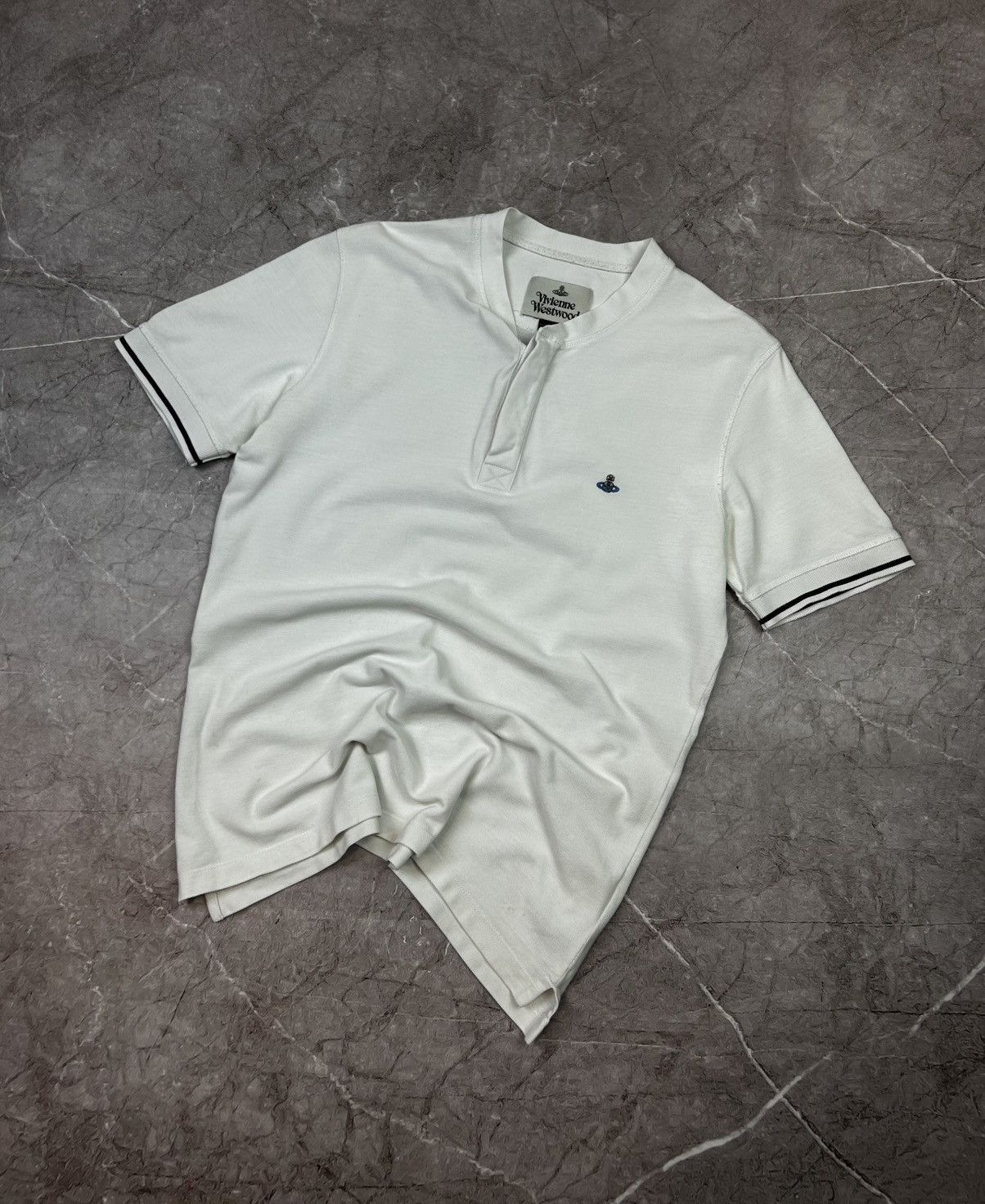 Vivienne Westwood White Polo Logo Shirt Men's size S