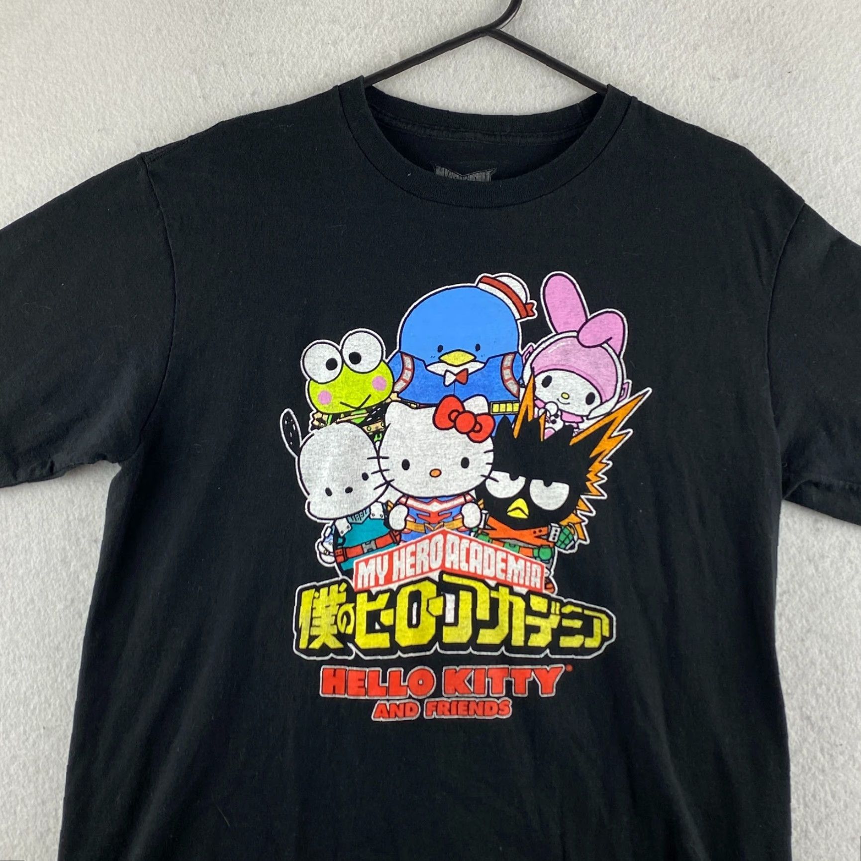 Vintage My Hero Academia Shirt Men M Hello Kitty and Friends Sanrio Graphic Black Shirt M My Hero Academia Hello Kitty Black Sanrio Logo Graphic Men Size US M / EU 48-50 / 2 - 2 Thumbnail