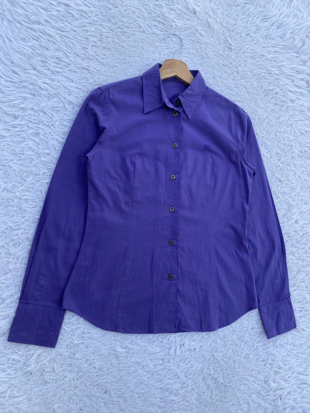 Burberry Rare Vintage 90s Burberry Blue Label Women Buttons Shirt Size XS / US 0-2 / IT 36-38 - 5 Thumbnail