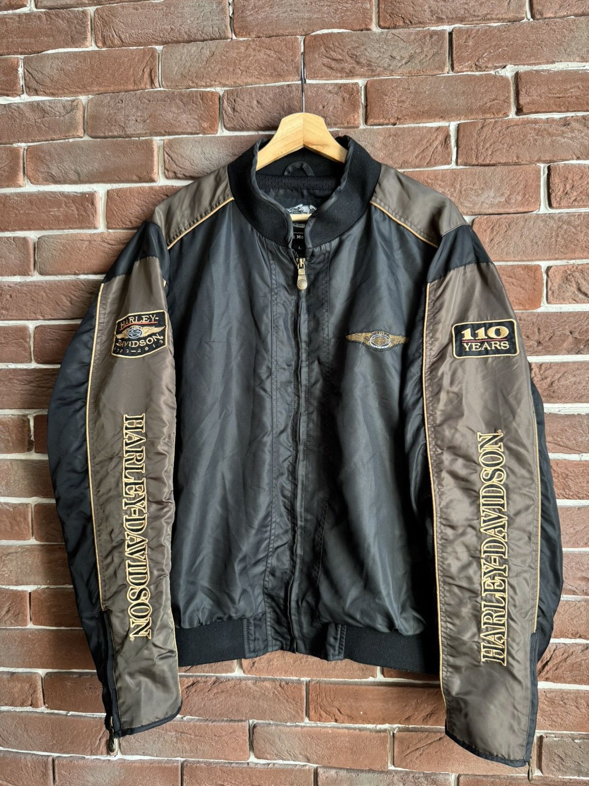 Harley Davidson Harley Davidson Vintage Racing Bomber Jacket Hype Rare Y2k Size US L / EU 52-54 / 3 - 2 Thumbnail