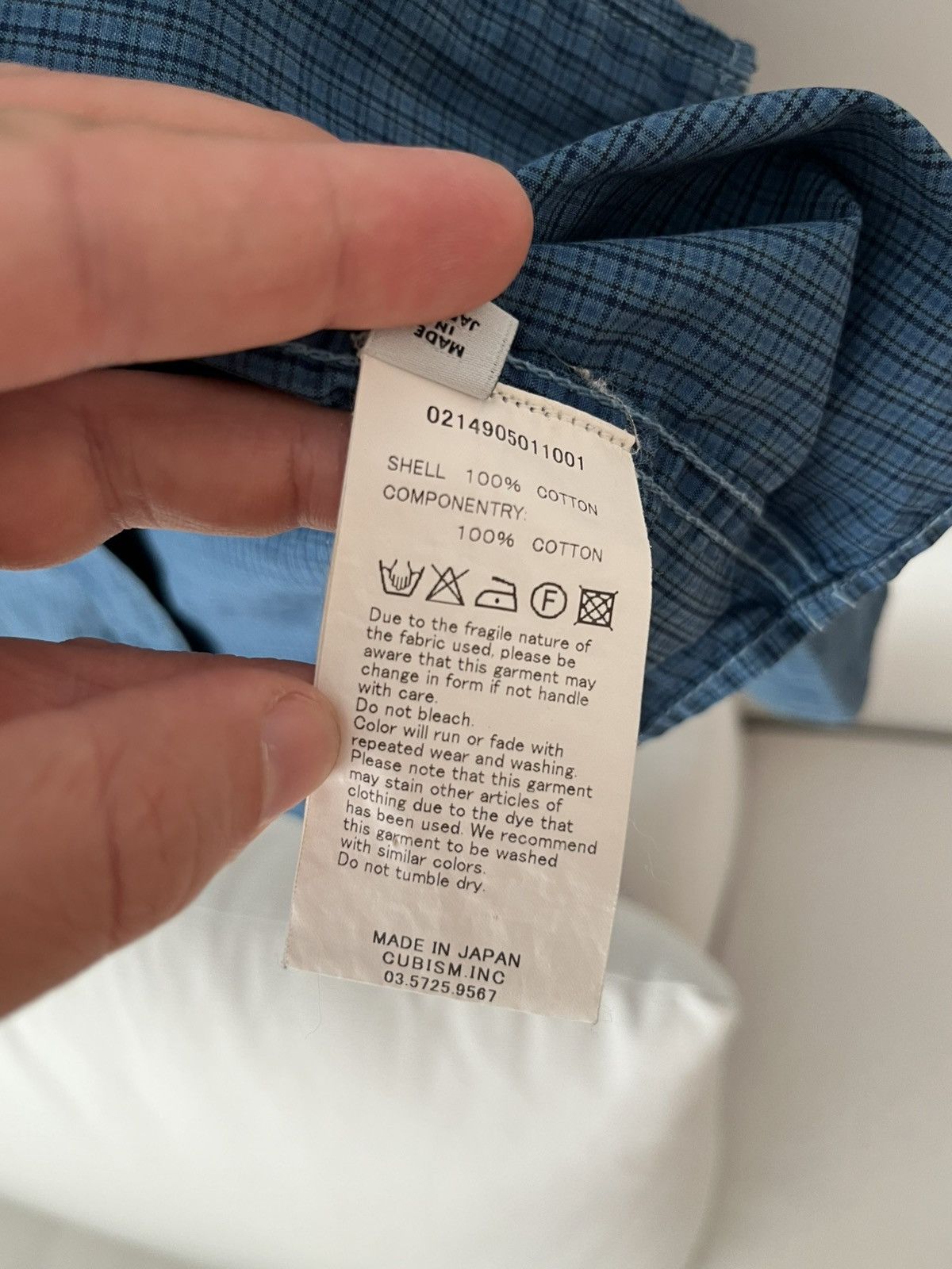 Visvim Visvim ICT Indigo Check Llamo Shirt Size US M / EU 48-50 / 2 - 4 Thumbnail