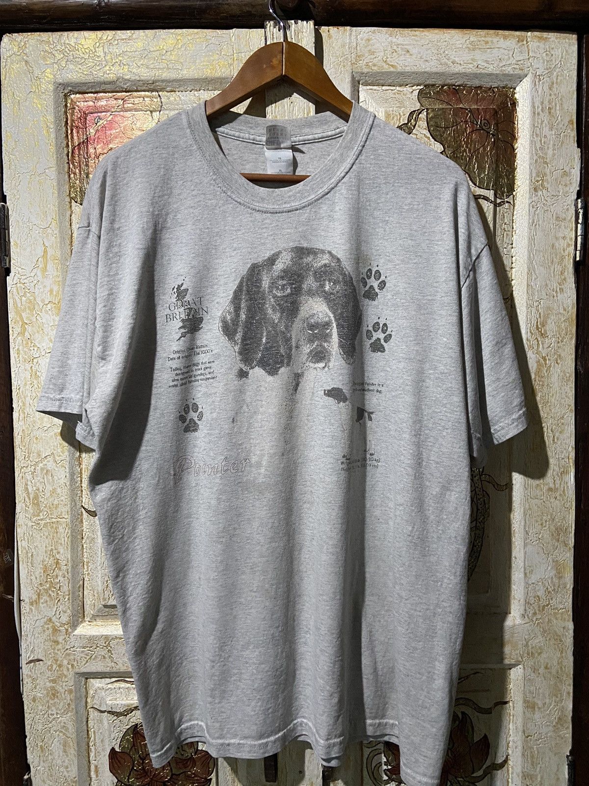 Vintage Vintage great dane history dog grey T-Shirt xl Size US XL / EU 56 / 4 - 1 Thumbnail