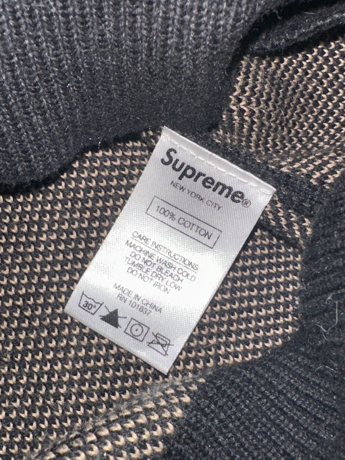 Supreme Supreme Logo Repeat Black Sweater Size US M / EU 48-50 / 2 - 4 Thumbnail