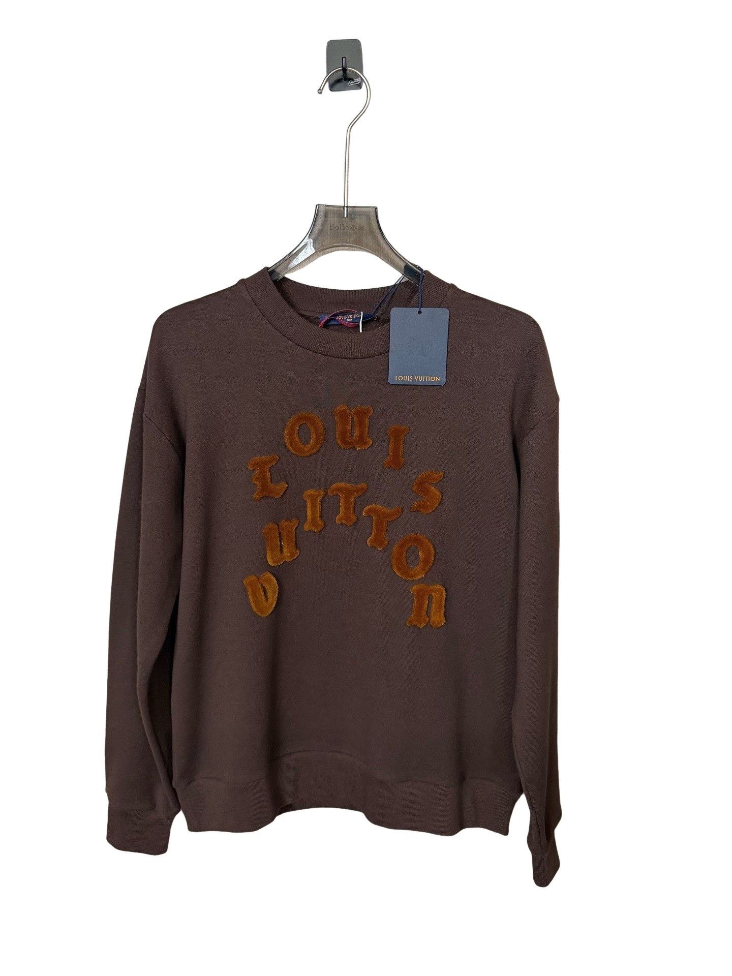 Louis Vuitton Louis Vuitton Velvet Logo Sweatshirt Size M Size US M / EU 48-50 / 2 - 1 Thumbnail