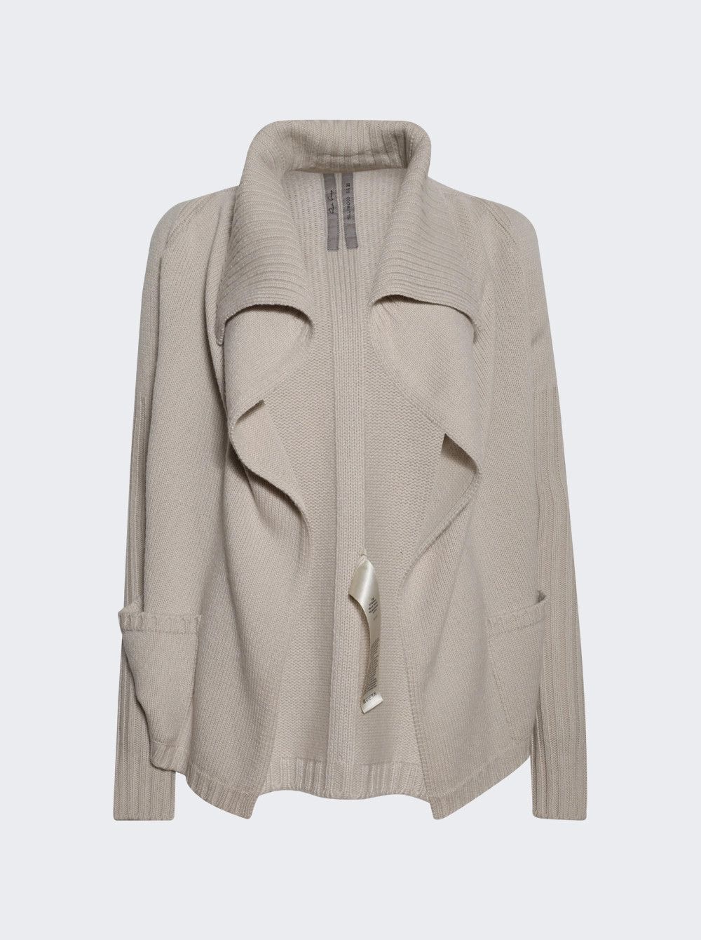Rick Owens o1mle0426 Cardigan Sweater in Neutrals Size M / US 6-8 / IT 42-44 - 1 Thumbnail