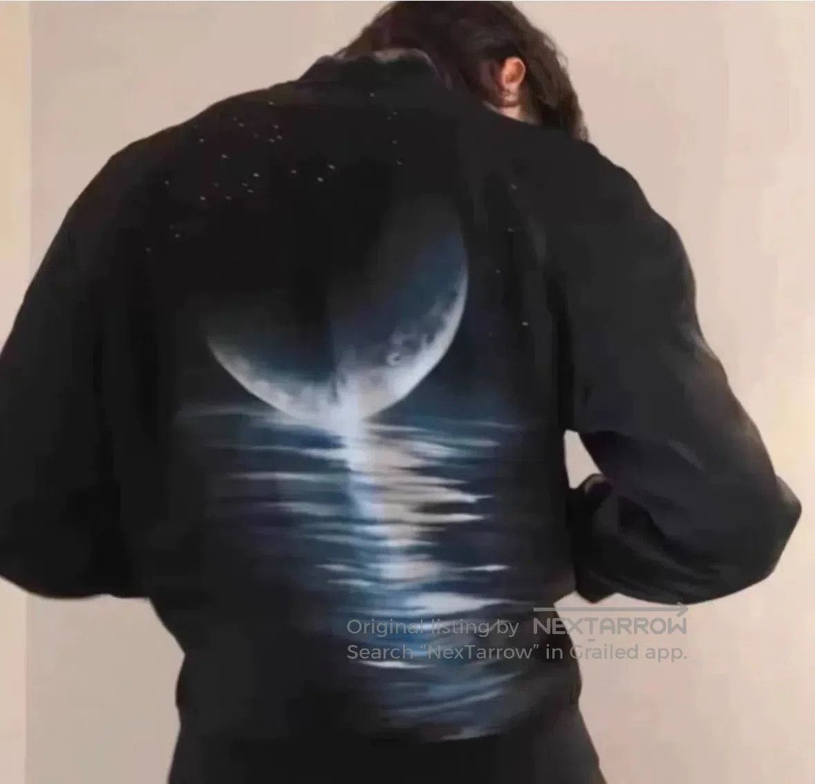Saint Laurent Paris Saint Laurent Silk Jacket with Moon Design. Size US L / EU 52-54 / 3 - 6 Thumbnail