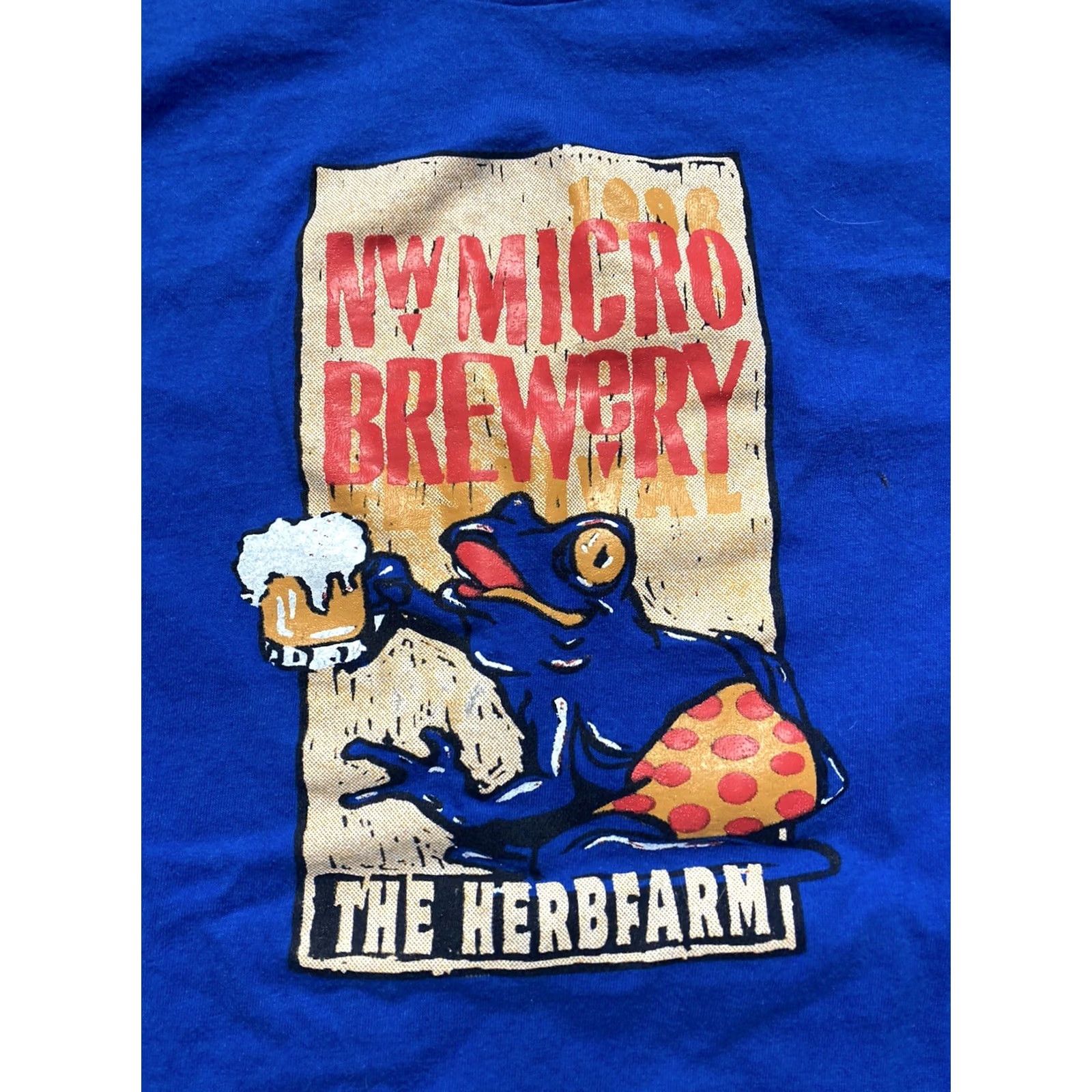 Hanes Vintage 1998 Northwest Micro Brewery Herbfarm Festival Seattle Shirt Long Sleeve XL Size US XL / EU 56 / 4 - 2 Thumbnail