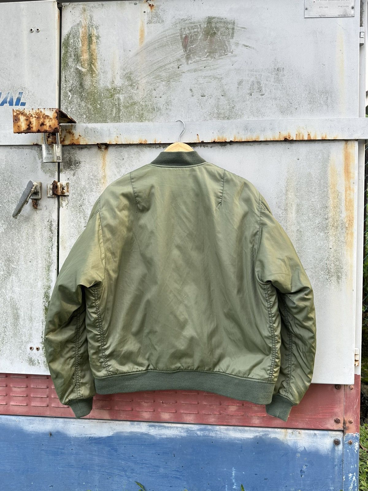 Vintage 🪖Vintage MA-1 Man Intermediate Phantom Bomber Jacket Size US L / EU 52-54 / 3 - 7 Thumbnail