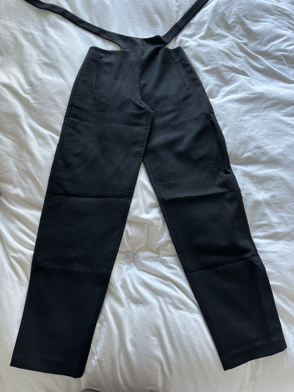 Dion Lee Dion Lee Black Hourglass Trousers Size 27" / US 4 / IT 40 - 1 Thumbnail