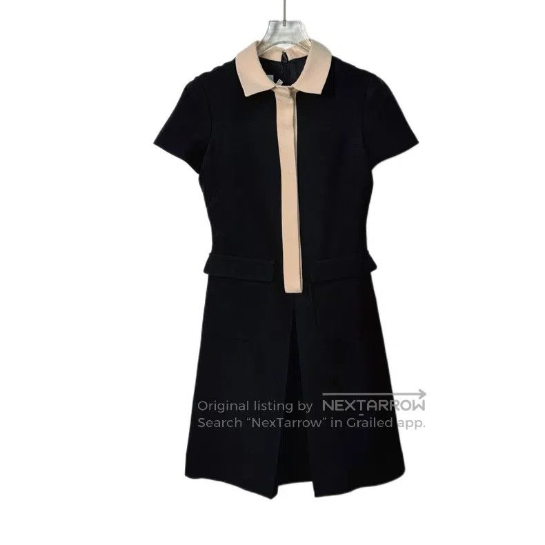 Valentino Valentino Black mulberry silk wool dress Size XXS / US 00 / IT 34 - 1 Thumbnail