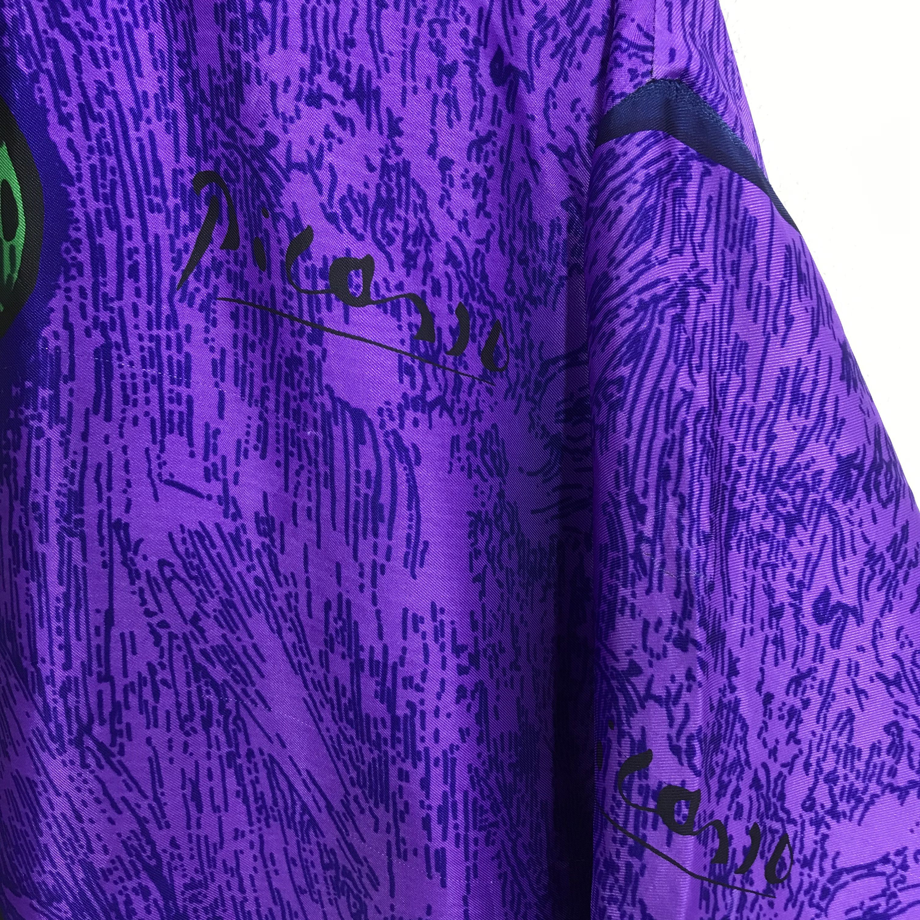 Vintage Vintage 90's Picasso Pop Art Style Baroque Silk Jacket Size US L / EU 52-54 / 3 - 8 Thumbnail