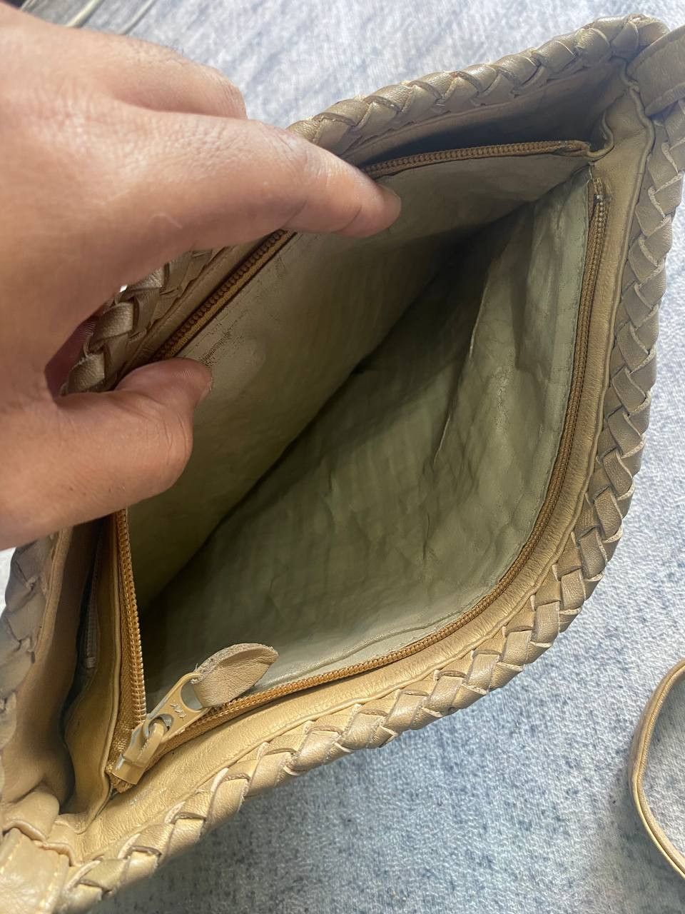 Leather × Vintage Leather Woven Shoulder Bag Size ONE SIZE - 8 Thumbnail