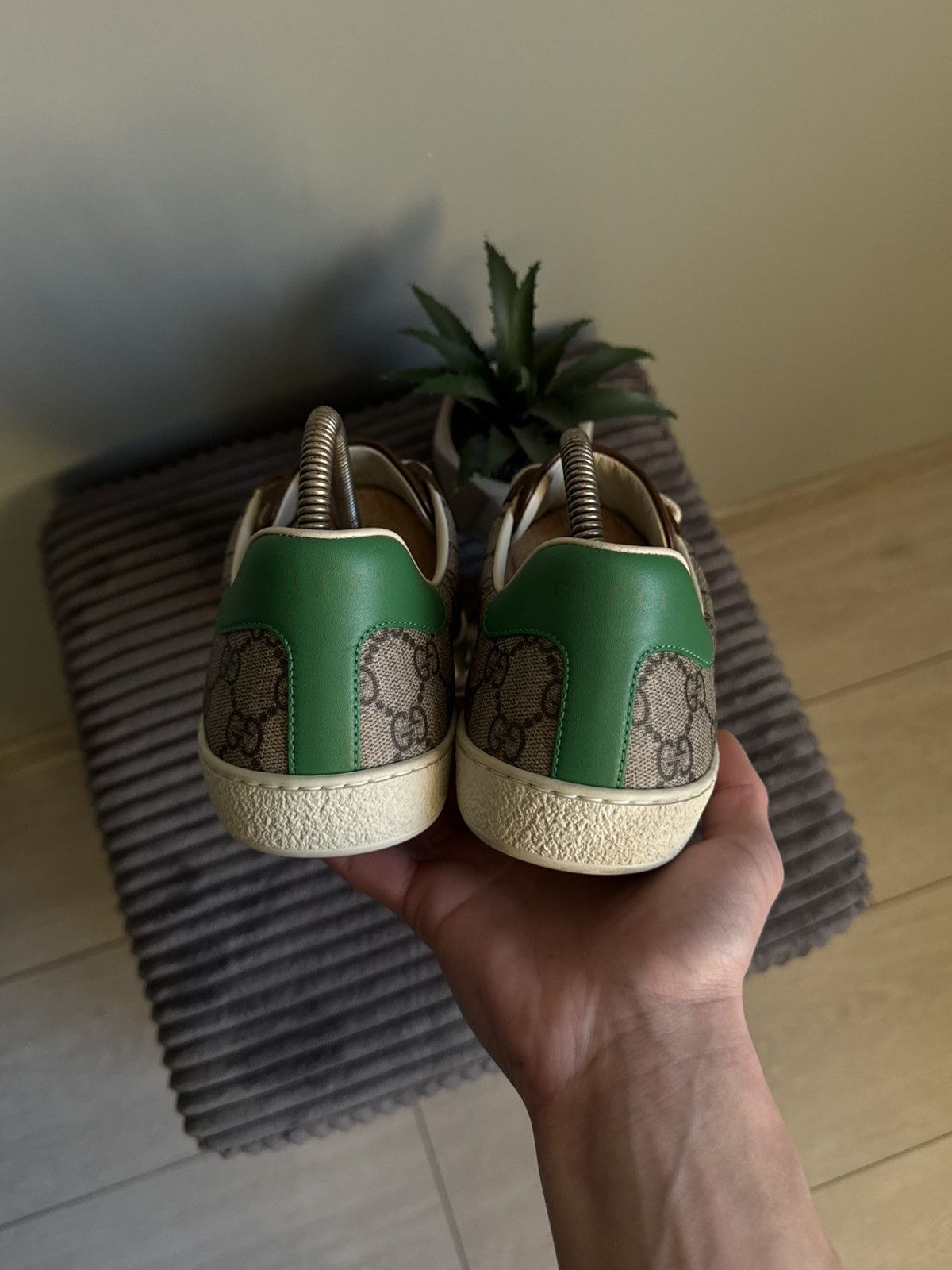 Gucci Gucci Fake Not Ace GG Monogram Sneakers Size US 6.5 / EU 39-40 - 8 Thumbnail