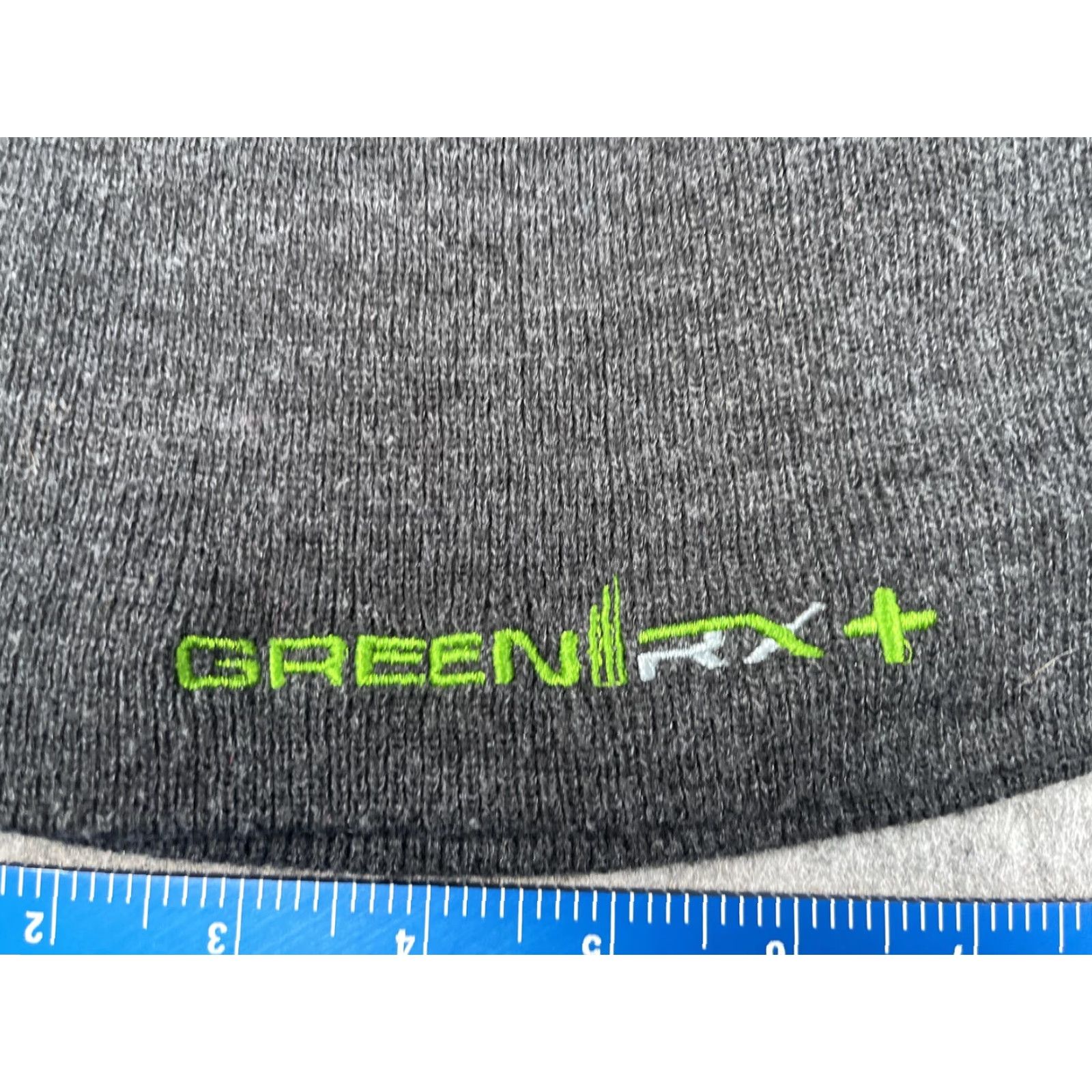 Vintage Green RX+ Hat Beanie Mens One Size Gray Knit Logo Stretch Casual Winter Size ONE SIZE - 2 Thumbnail