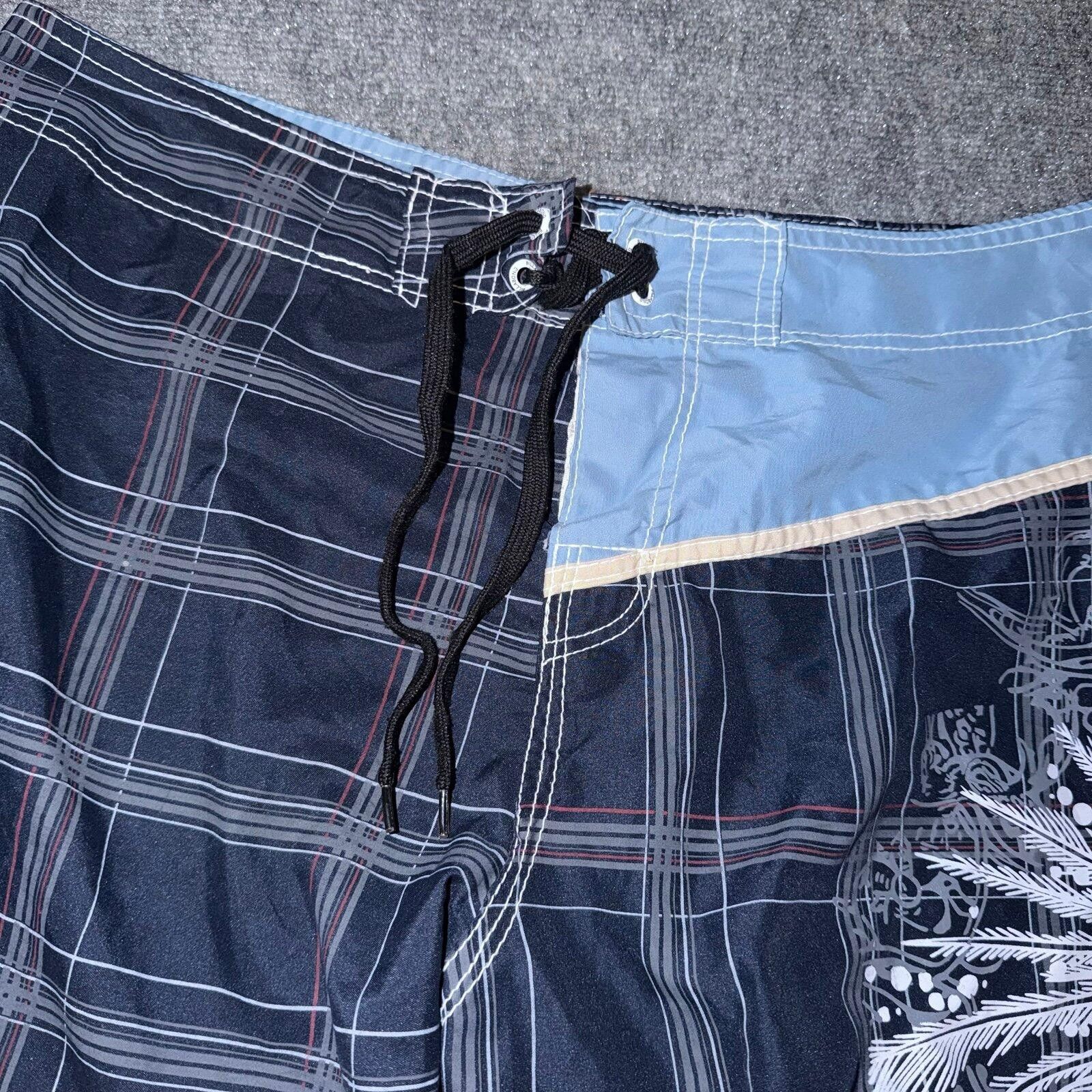 Billabong Billabong Baby Blue Tribal Surf Board Shorts Mens XL Vtg Size US 36 / EU 52 - 3 Thumbnail