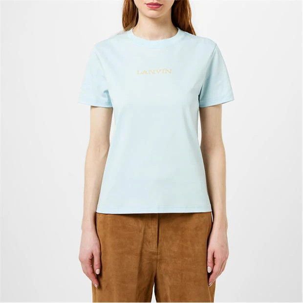 Lanvin o1g2r1mq1024 T-Shirt in Light Blue Size XS / US 0-2 / IT 36-38 - 3 Thumbnail