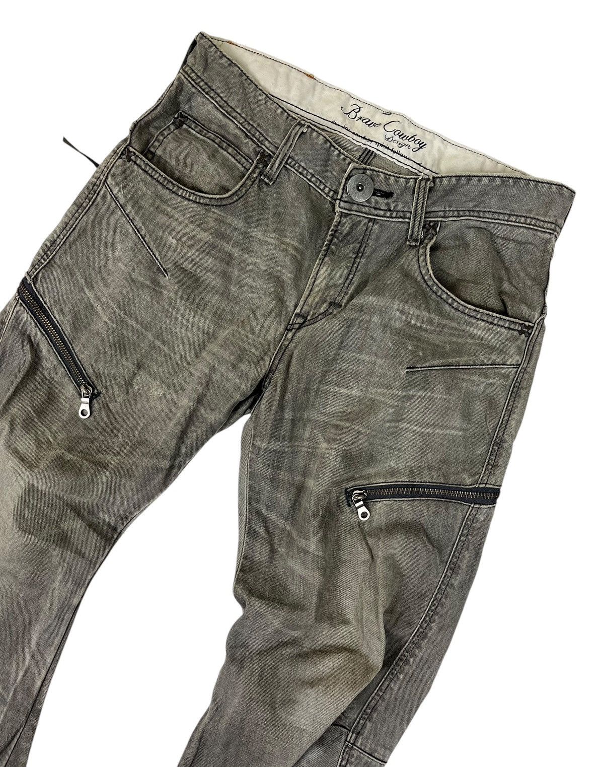 Japanese Brand × Lee Lee Distressed Denim Dirty Jeans Size US 31 - 7 Thumbnail
