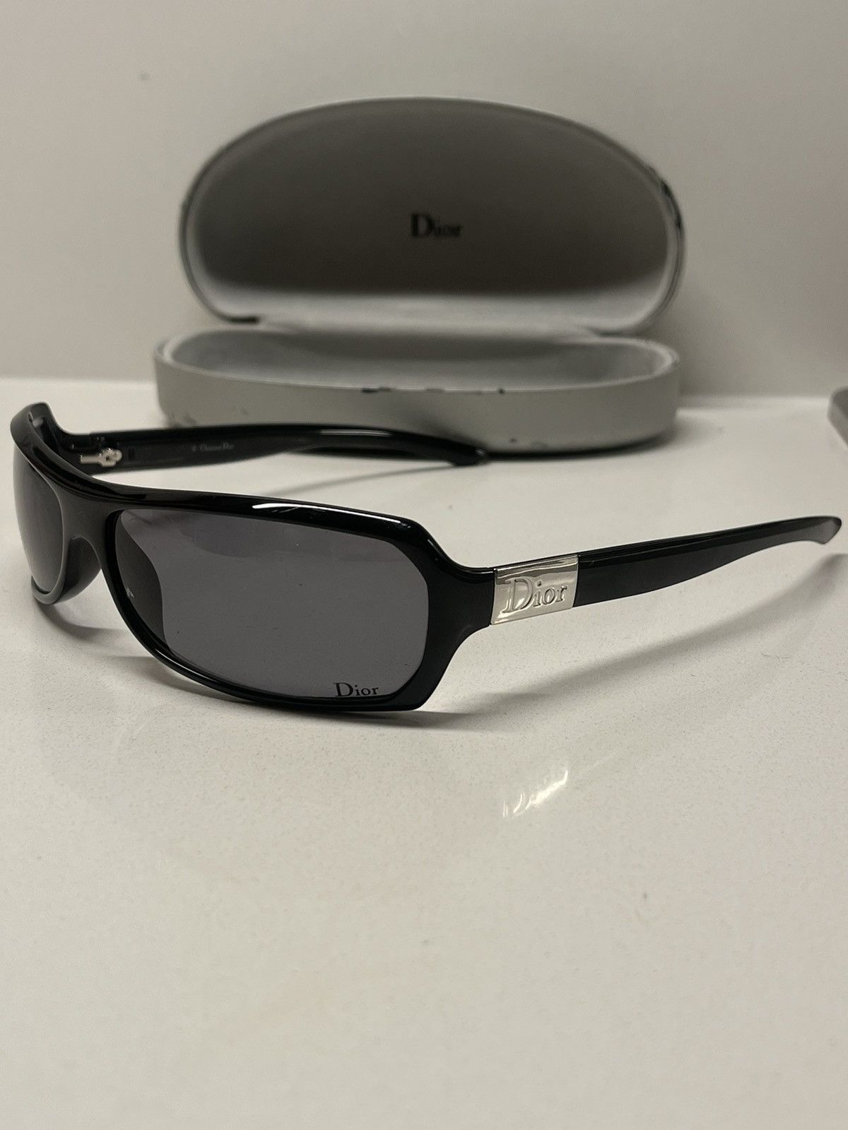 image of Early 2000S Vintage Dior Glasses in Black, Men's