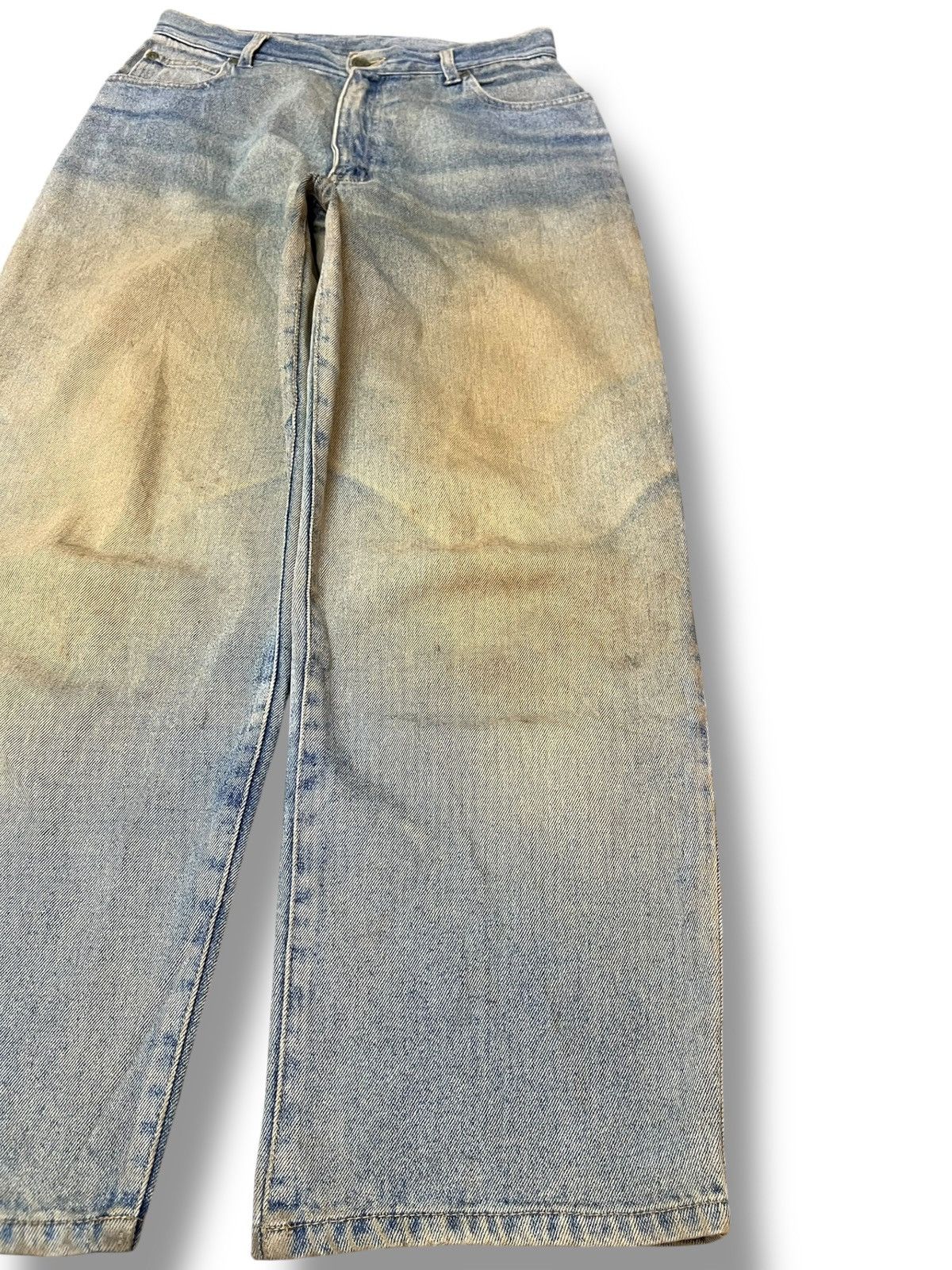 Japanese Brand Vintage Japanese Brand Baggy Loose Mudwash Denim Size US 29 - 4 Thumbnail