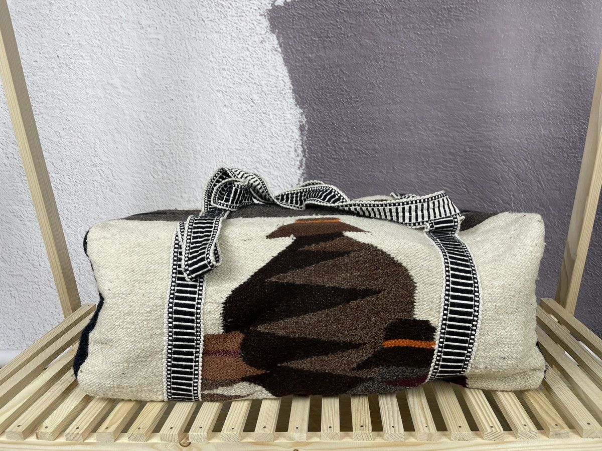 Vintage Vintage Indians style wool bag bird men in hat pattern Size ONE SIZE - 3 Thumbnail