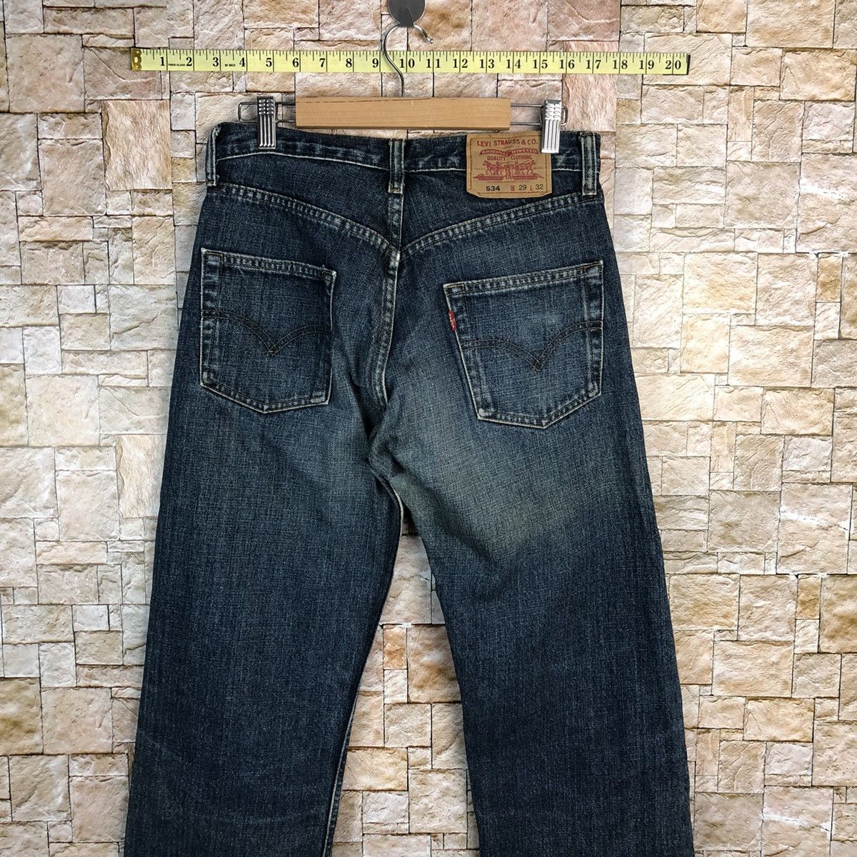 Levi's 534 Levis Blue Denim jeans Pants #7570 Size US 28 / EU 44 - 13 Thumbnail