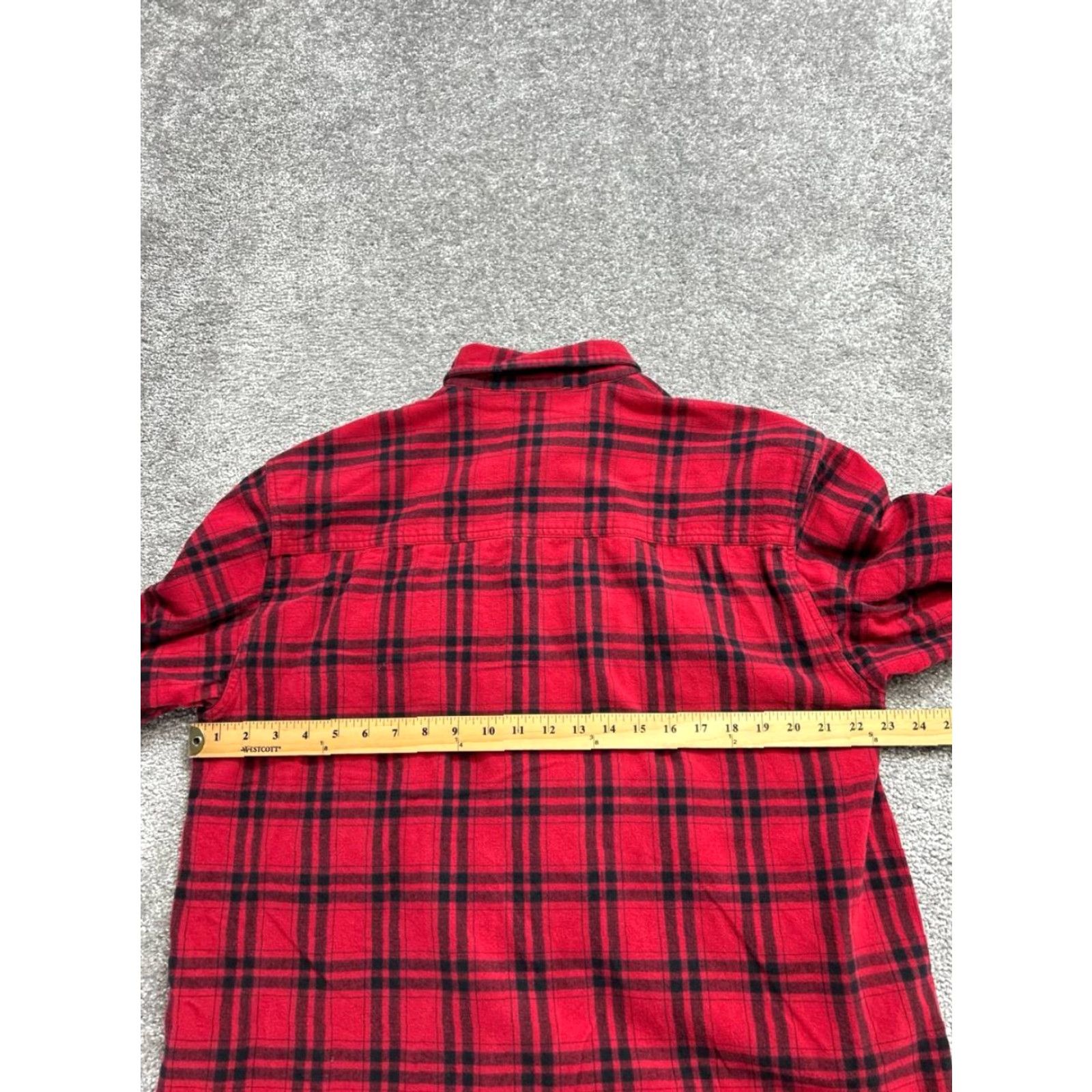 The North Face The North Face Shirt Mens Large Red Plaid Logo Cotton Flannel Pockets Button Up Size US L / EU 52-54 / 3 - 6 Thumbnail