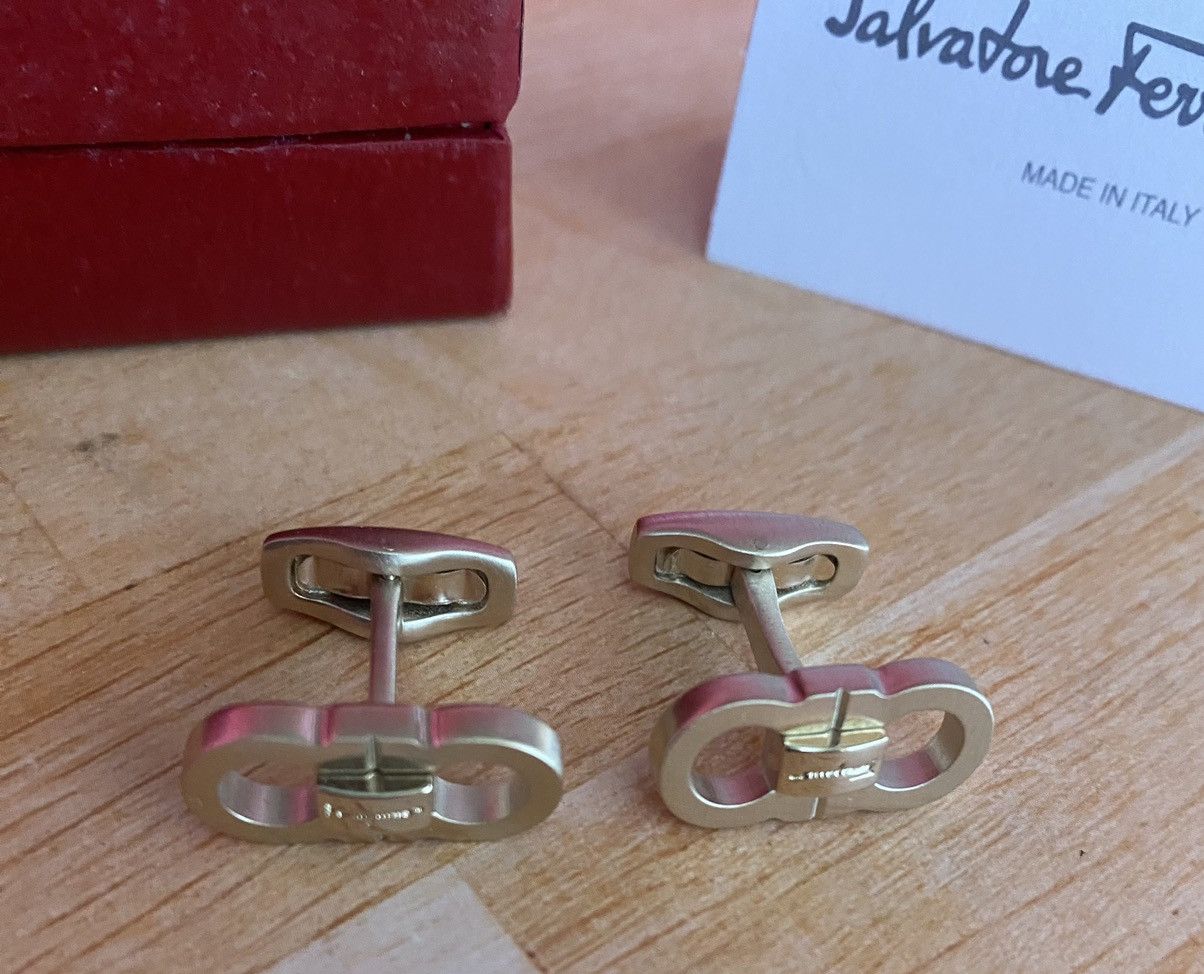 Salvatore Ferragamo Ferragamo brass gancini cuff links nwt Size ONE SIZE - 4 Thumbnail
