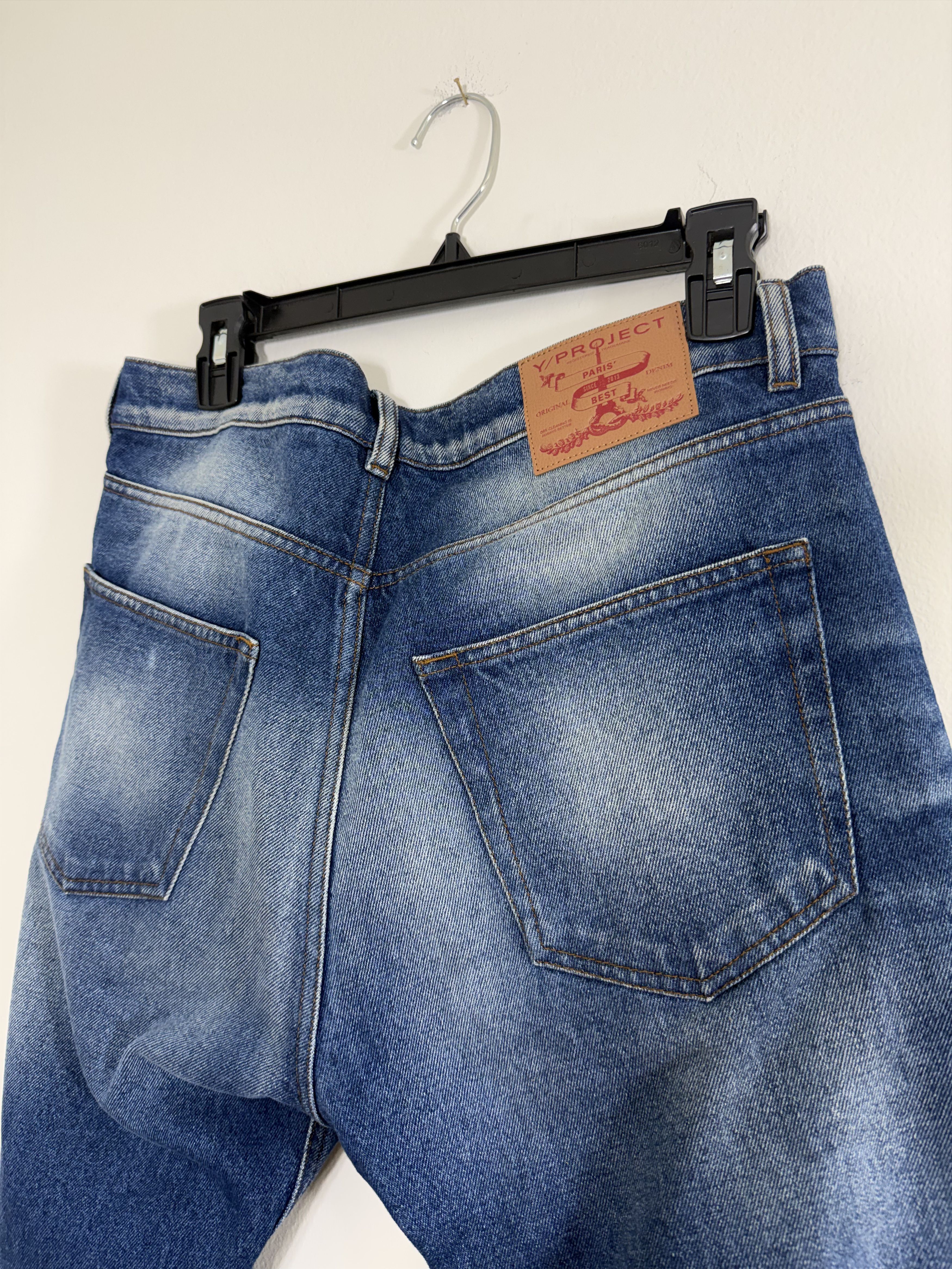 Y/Project Wired Blue Denim Jeans Size US 30 / EU 46 - 4 Thumbnail