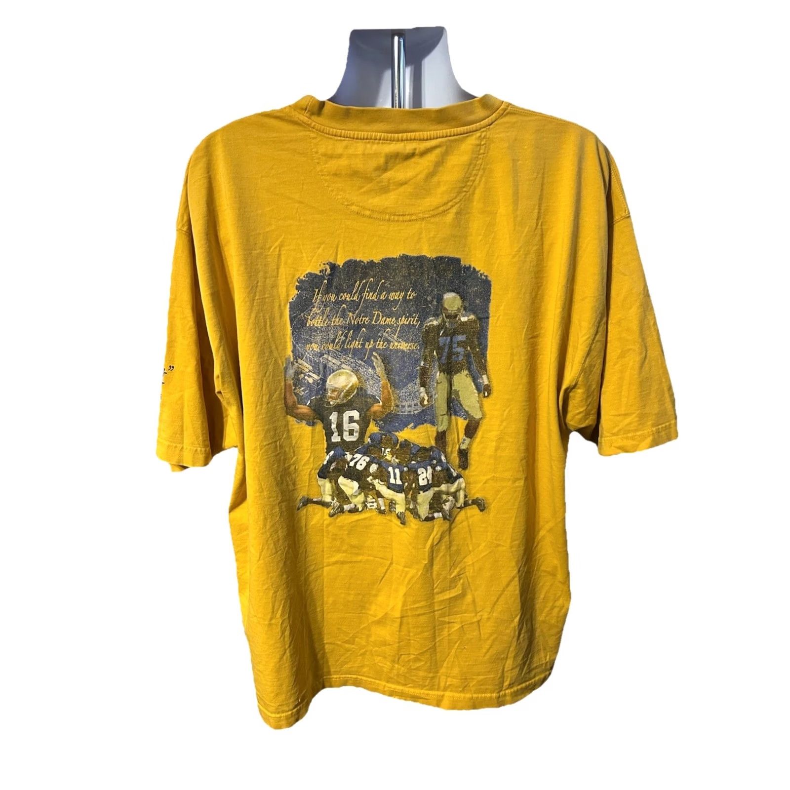 ESPIRIT Nike Shirt Vintage Football 2005 - Men's, 2XL, Yellow - Vintage Shirt Size US XXL / EU 58 / 5 - 2 Thumbnail