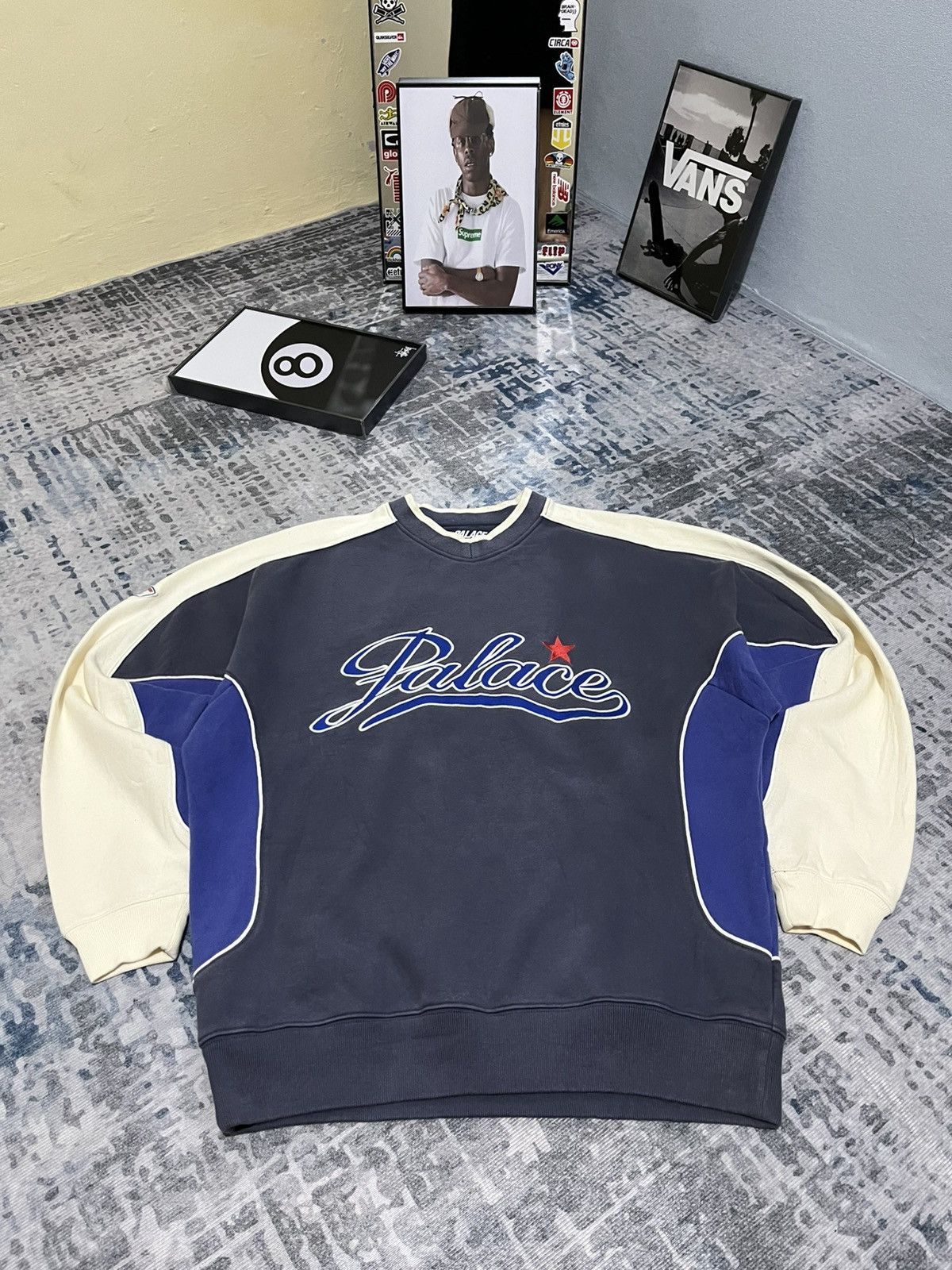 Palace Palace Star Script Crewneck Size US L / EU 52-54 / 3 - 1 Thumbnail