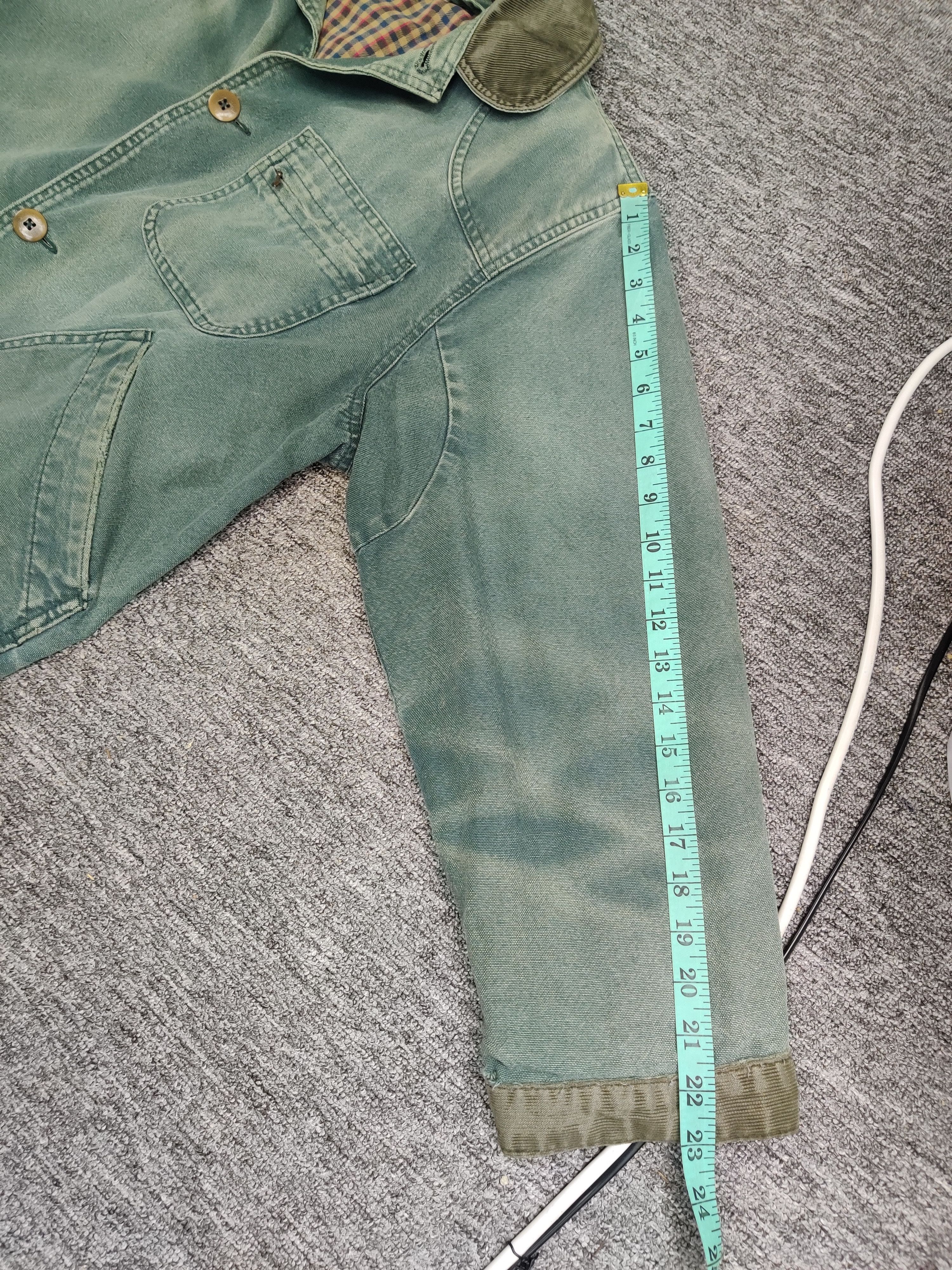 L.L. Bean L.L. Bean Blanket Lined Green Chore Jacket Coduroy Collar Size US M / EU 48-50 / 2 - 23 Thumbnail
