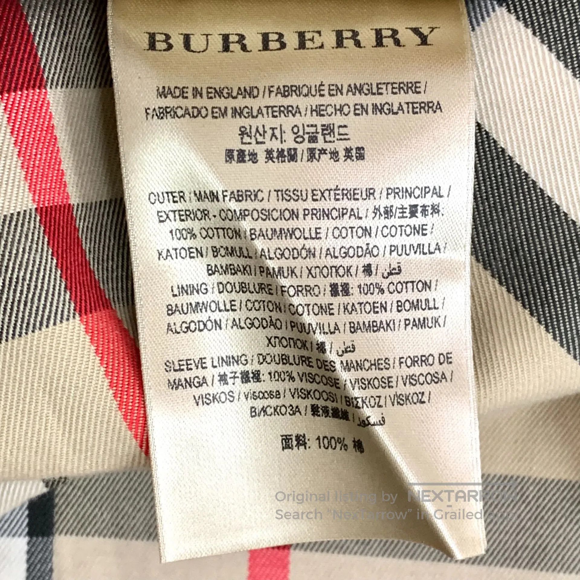 Burberry Burberry Brown Cotton Collar Double-breasted Long Sleeve B Size M / US 6-8 / IT 42-44 - 7 Thumbnail