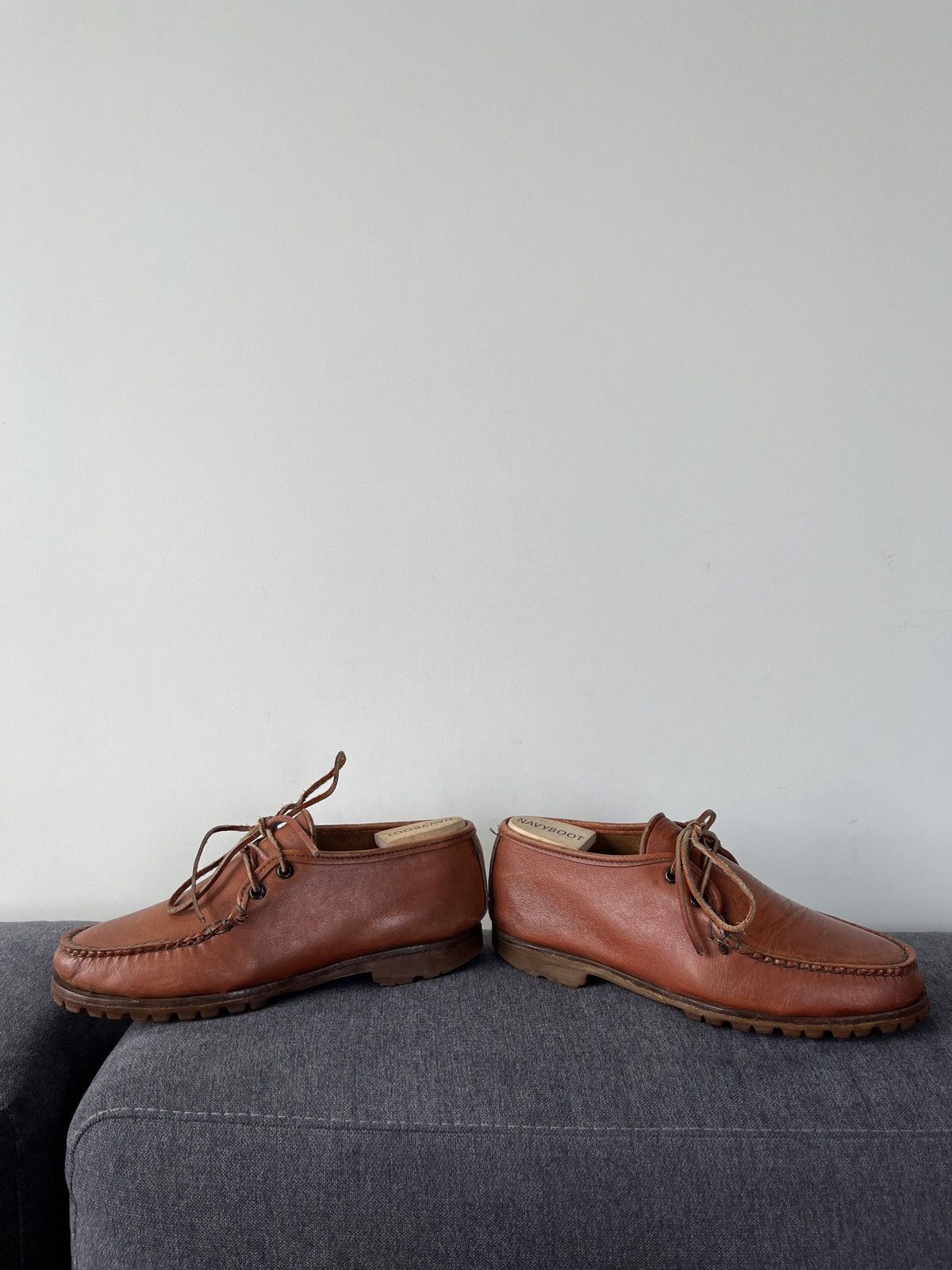 Quoddy Quoddy Handmade Leather Heritage Canoe Moccasins Boots Size US 7 / EU 40 - 22 Thumbnail
