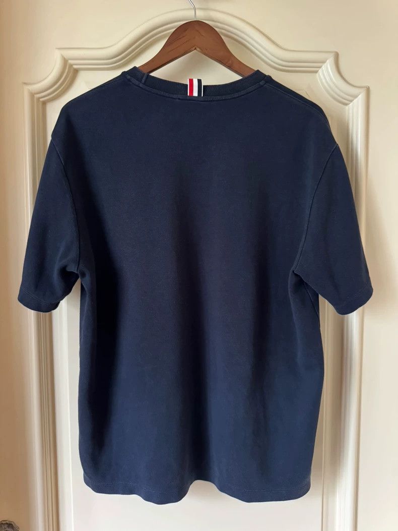 Thom Browne Thom Browne Striped short-sleeved T-shirt Size US M / EU 48-50 / 2 - 2 Thumbnail