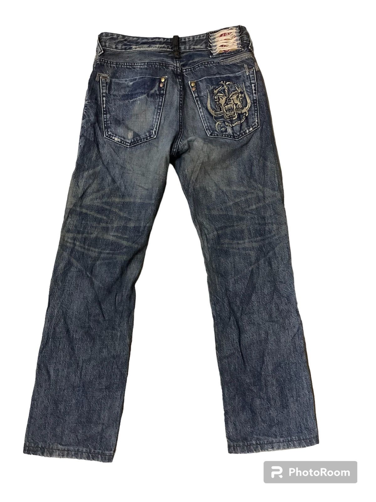 Big John × Japanese Brand Nice Design Big John Flare Denim Jeans Size US 33 - 2 Thumbnail