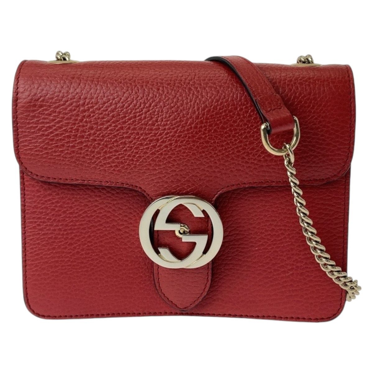 Gucci Gucci Gucci Leather Interlocking Shoulder Bag 510304 Leather Crossbody Bag 510304 in Excellent Condition Size ONE SIZE - 1 Thumbnail