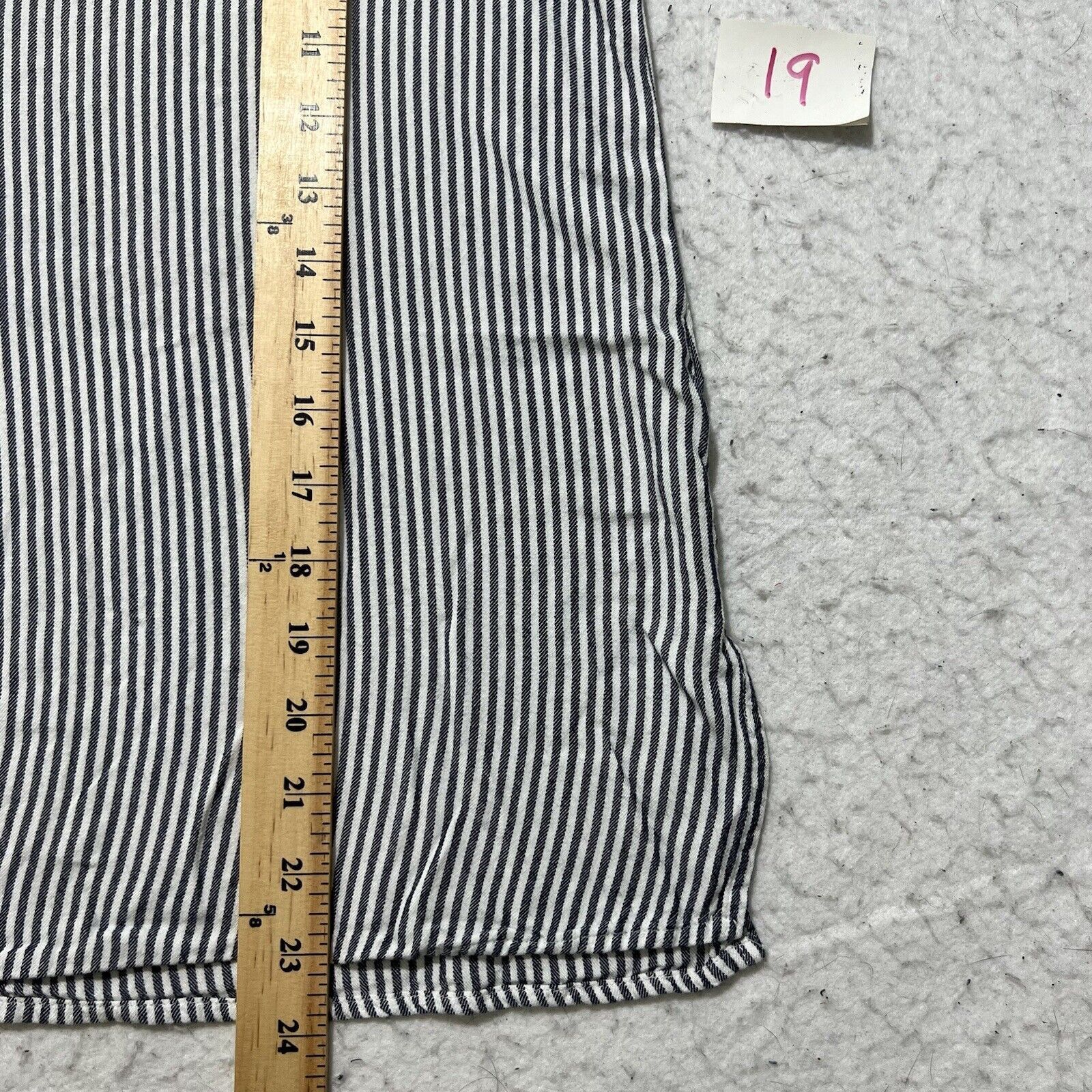 Old Navy Old Navy Tunic Small Tasseled 3/4 Sleeve Blue Striped Blouse Size S / US 4 / IT 40 - 12 Thumbnail