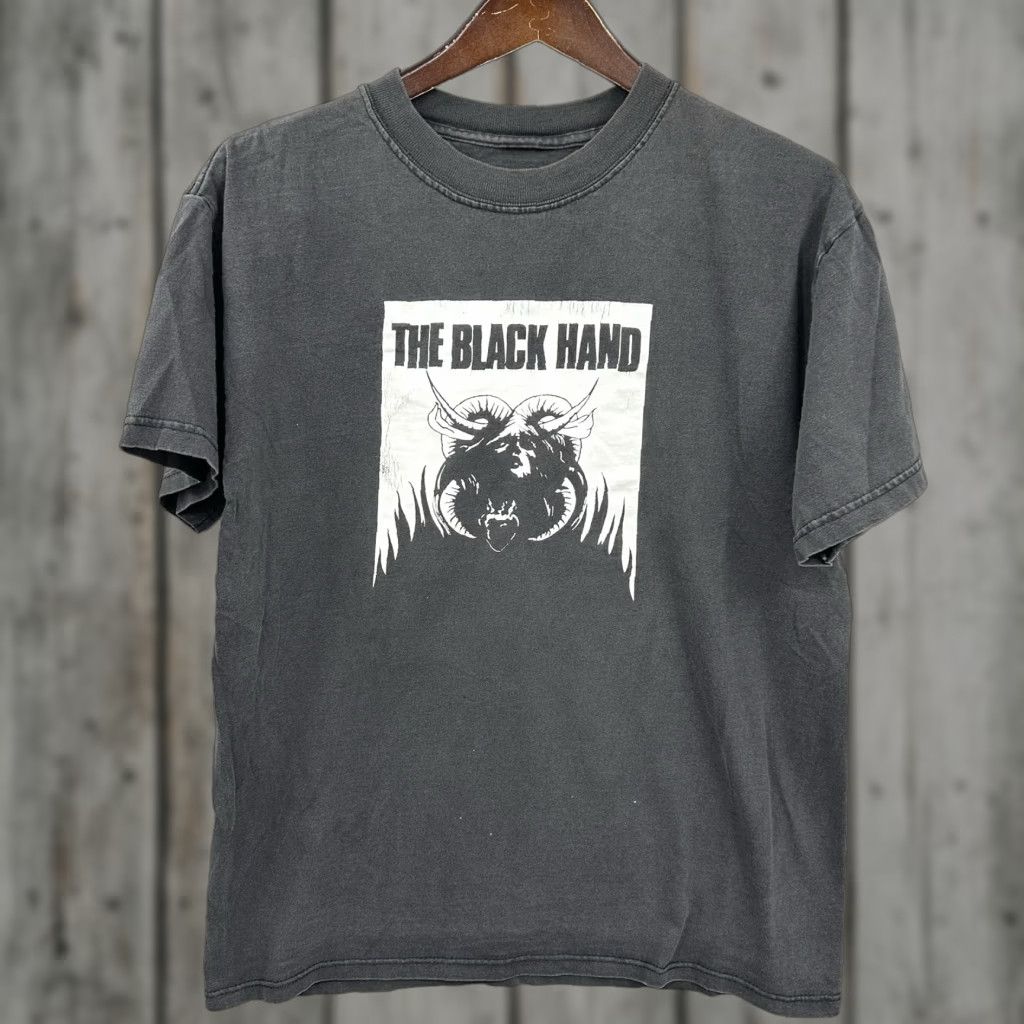 Born VINTAGE Black Graphic Print Shirt Mens Medium 90s Punk Band Mazzy Star Size US M / EU 48-50 / 2 - 1 Thumbnail