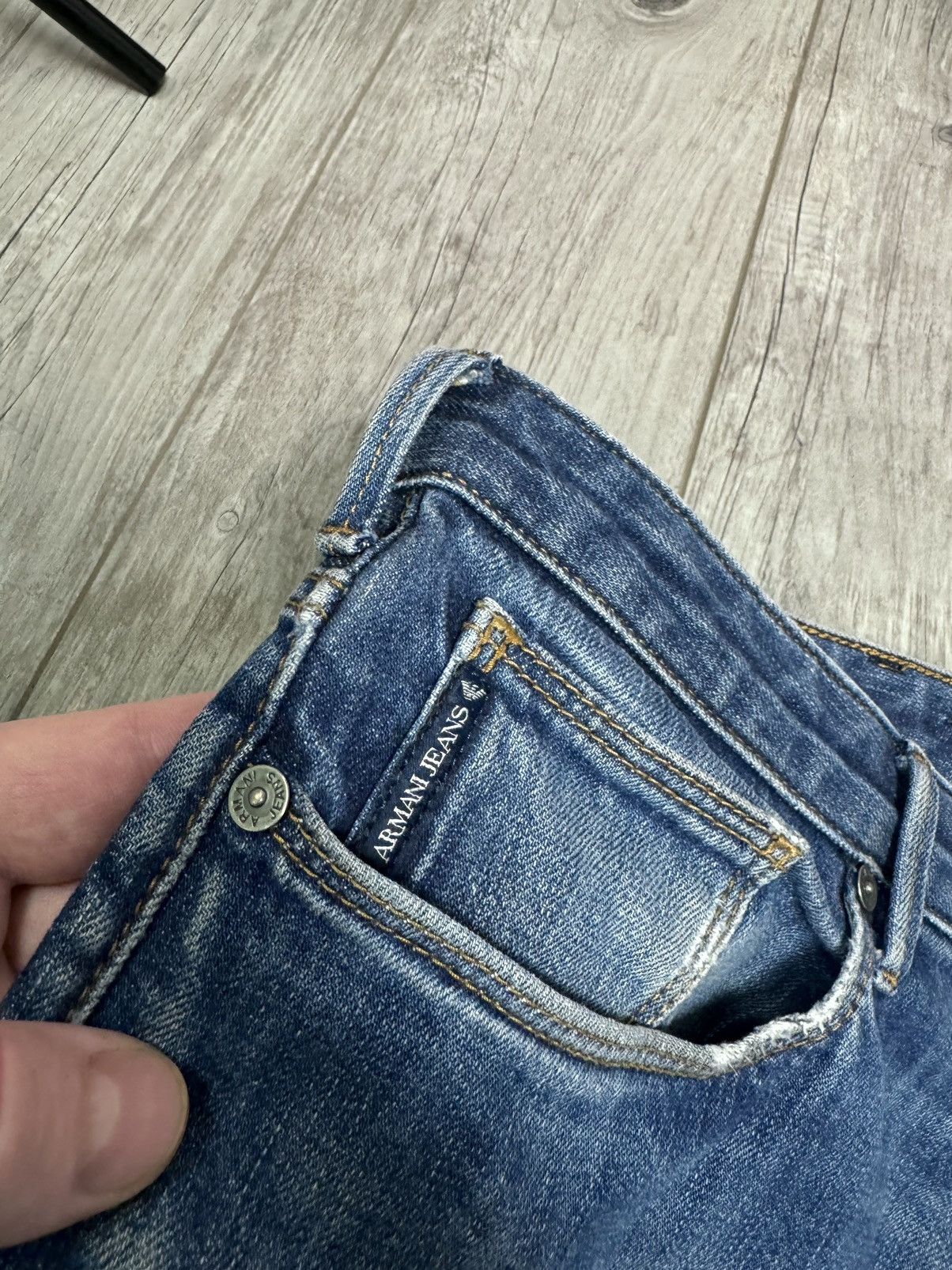 Armani Armani Jeans metal logo luxury Japanese style size 34 Size US 34 / EU 50 - 16 Thumbnail
