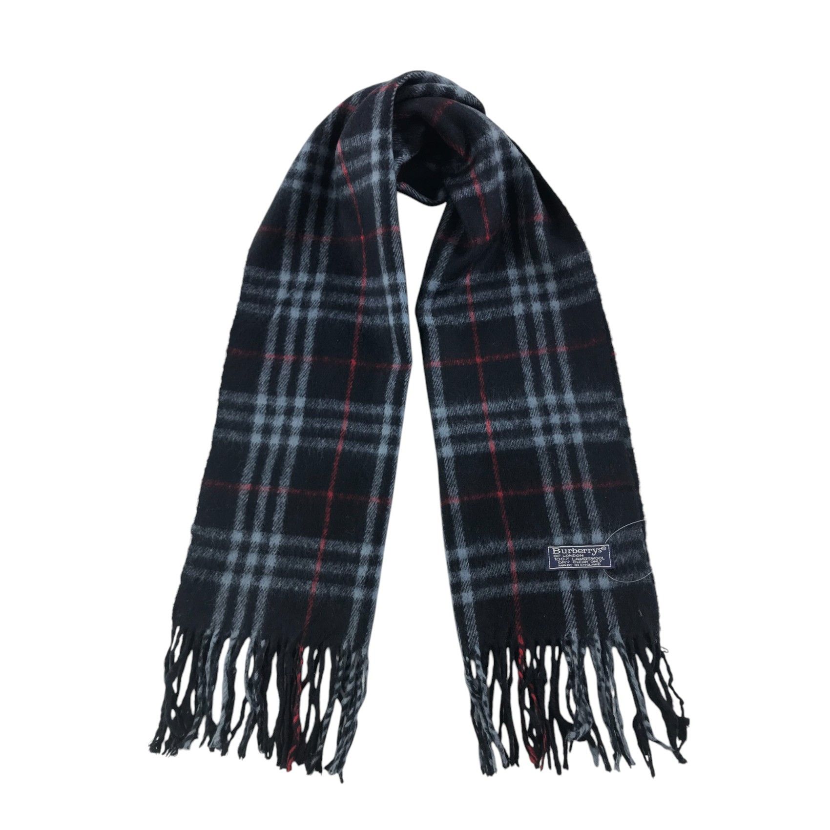 Burberry × Vintage Burberry Scarf / Muffler / Neckwear - WW2785 Size ONE SIZE - 1 Thumbnail