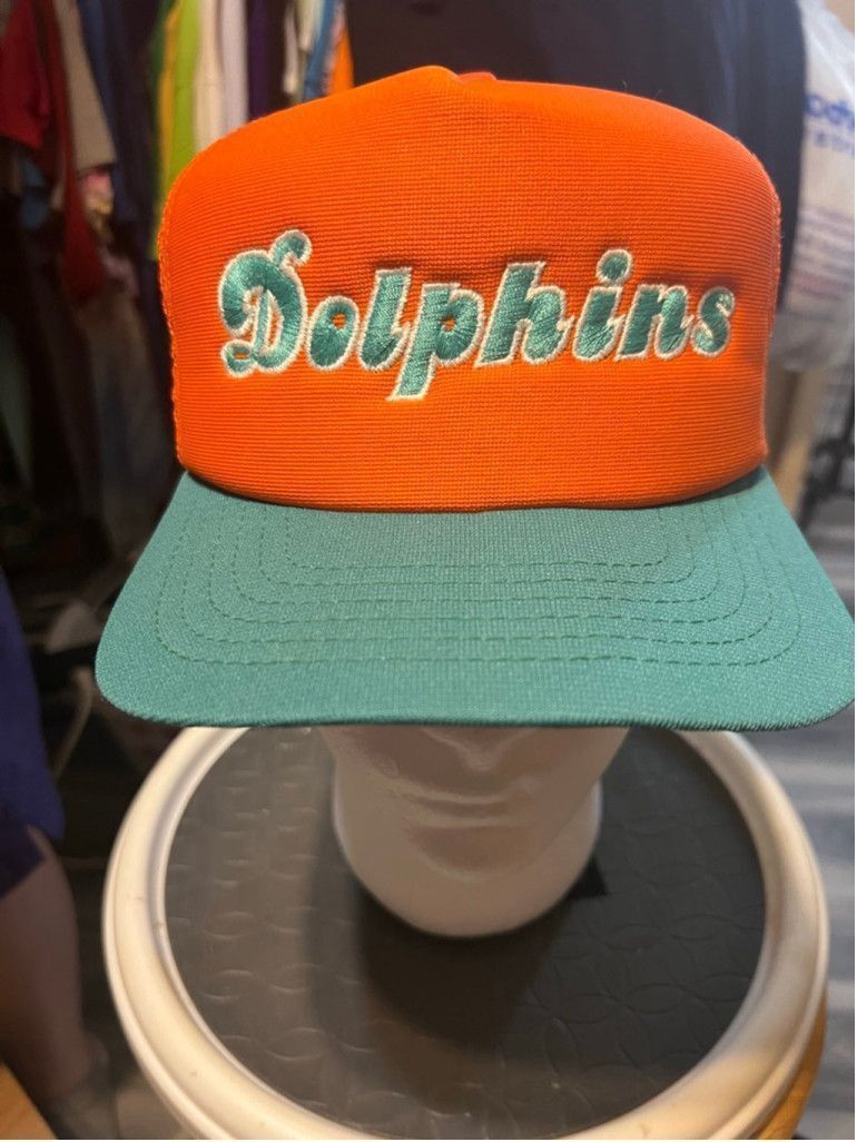 New Era Vintage New Era Snapback Trucker Hat Miami Dolphins Size ONE SIZE - 1 Thumbnail