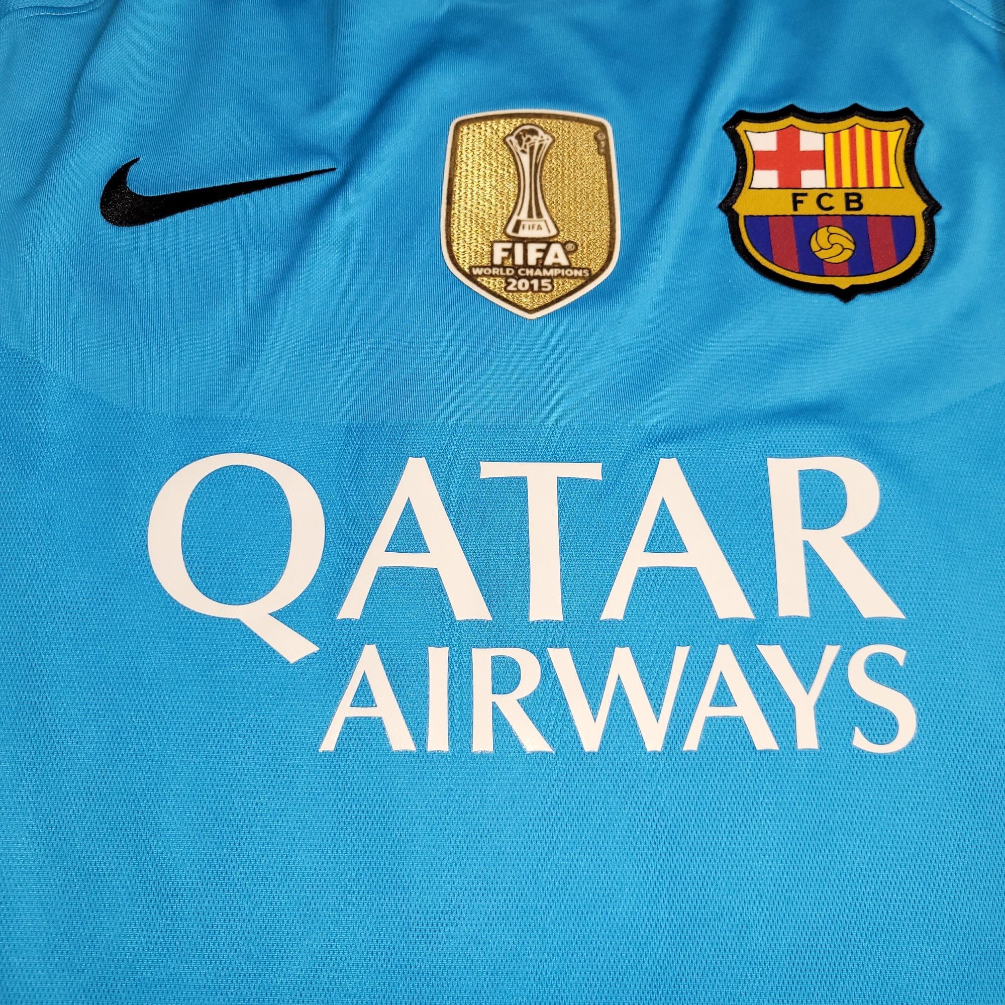 Nike Messi Barcelona PLAYER ISSUE 2015 2016 Away Soccer Jersey M Size US M / EU 48-50 / 2 - 4 Thumbnail