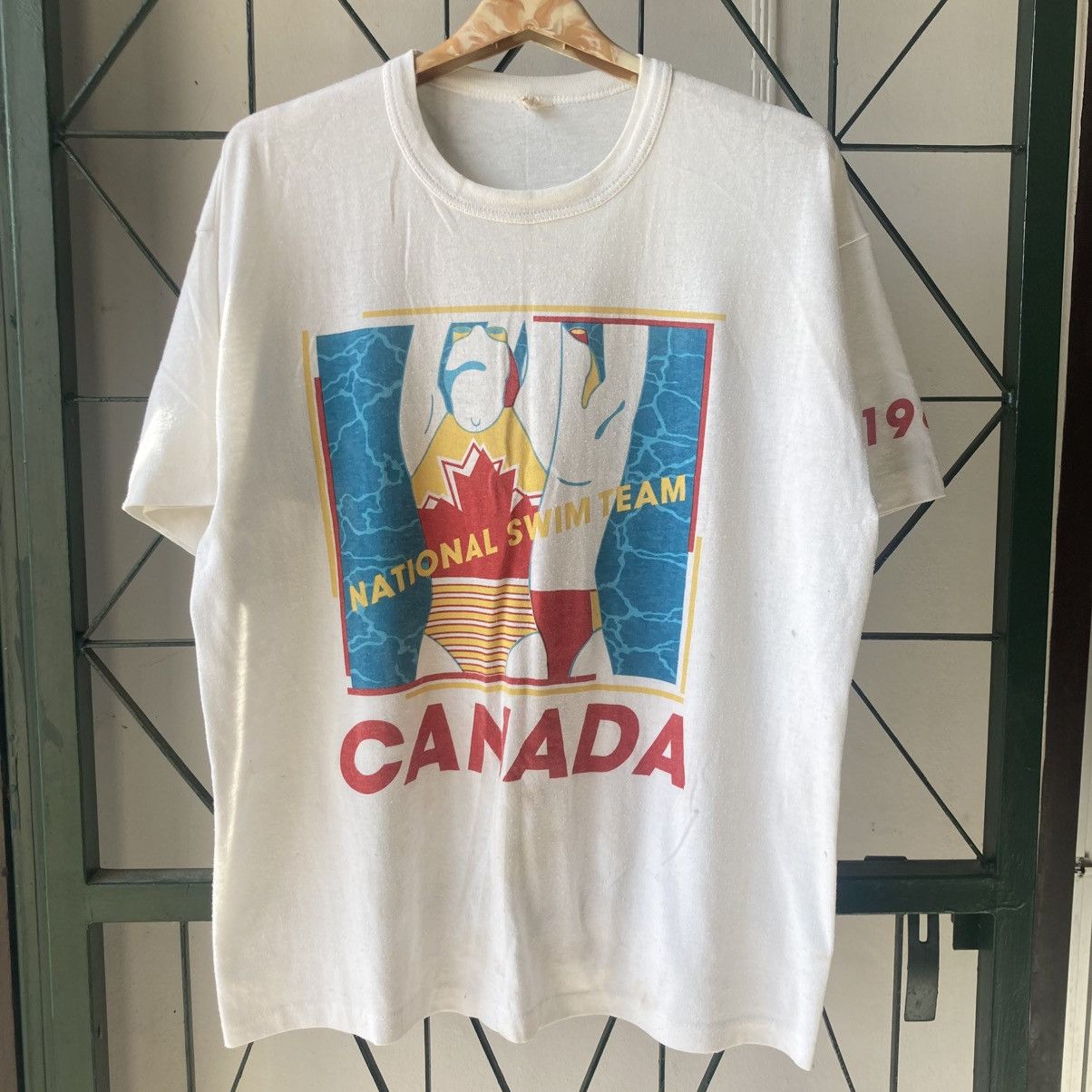 Vintage Canada Vintage Athlete Tee 80’s Size US XL / EU 56 / 4 - 1 Thumbnail