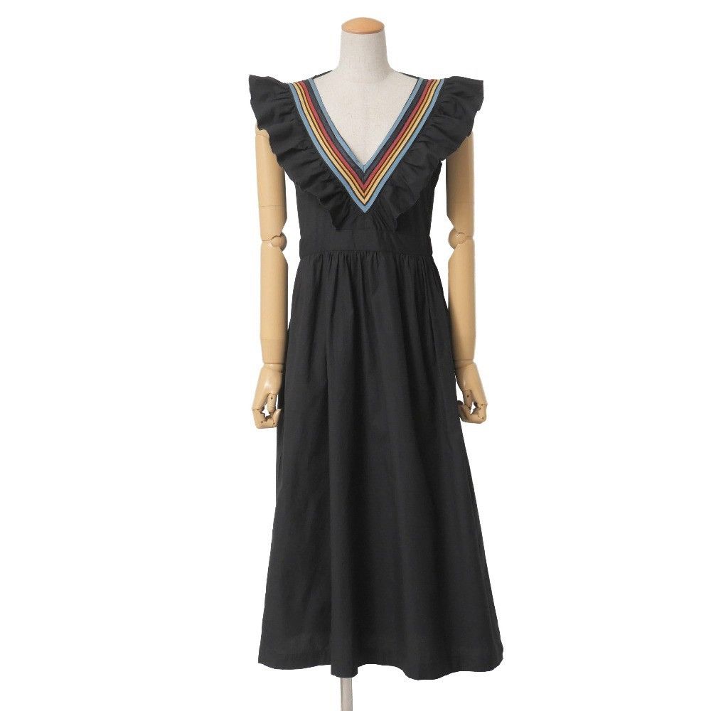 A.P.C. A.P.C Frilled Ruffled Sleeveless Dress Size XXS / US 00 / IT 34 - 2 Thumbnail