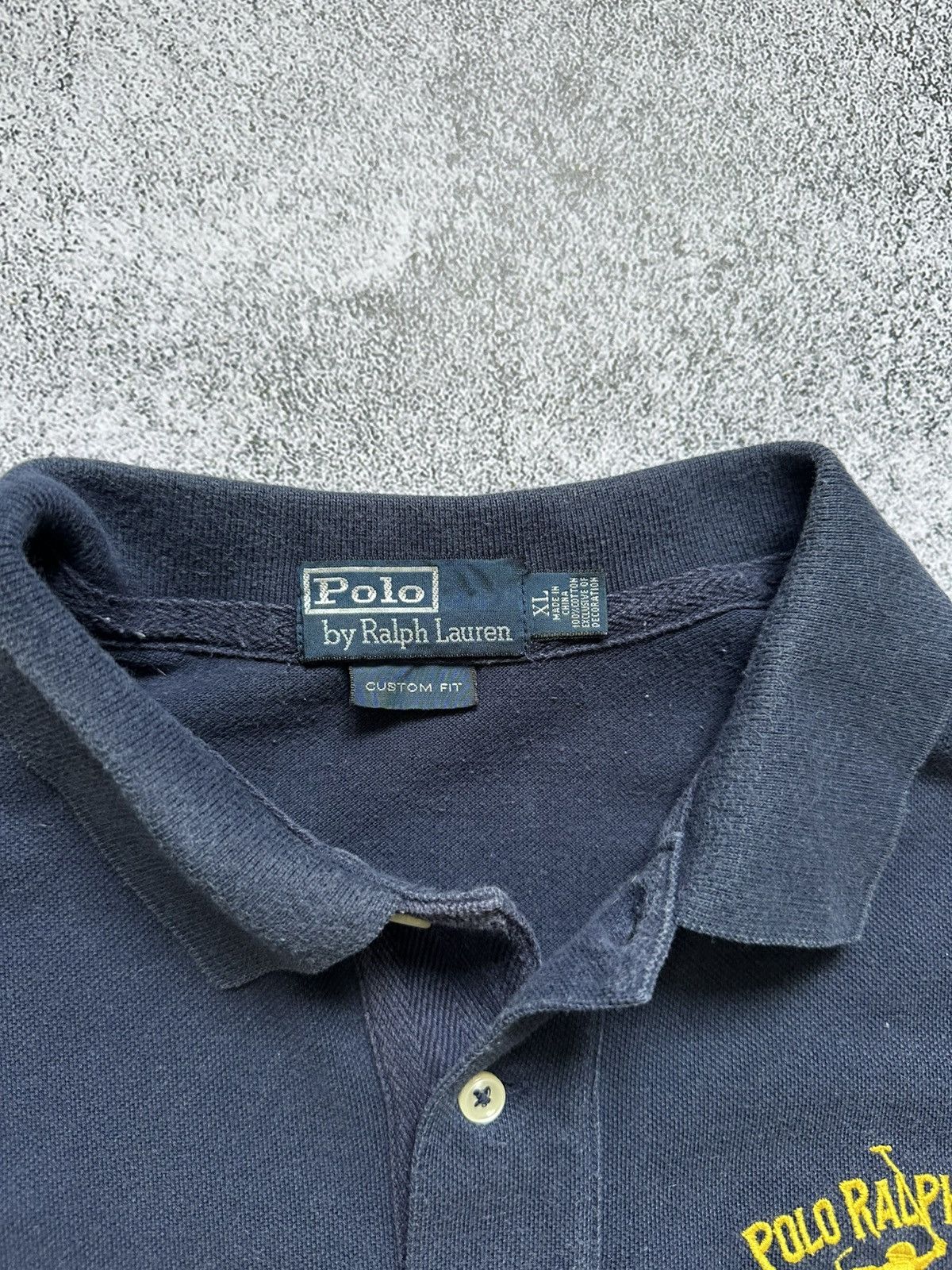 Polo Ralph Lauren Vintage Polo Ralph Lauren Polos Big Logo Yellow Y2K Size US XL / EU 56 / 4 - 9 Thumbnail