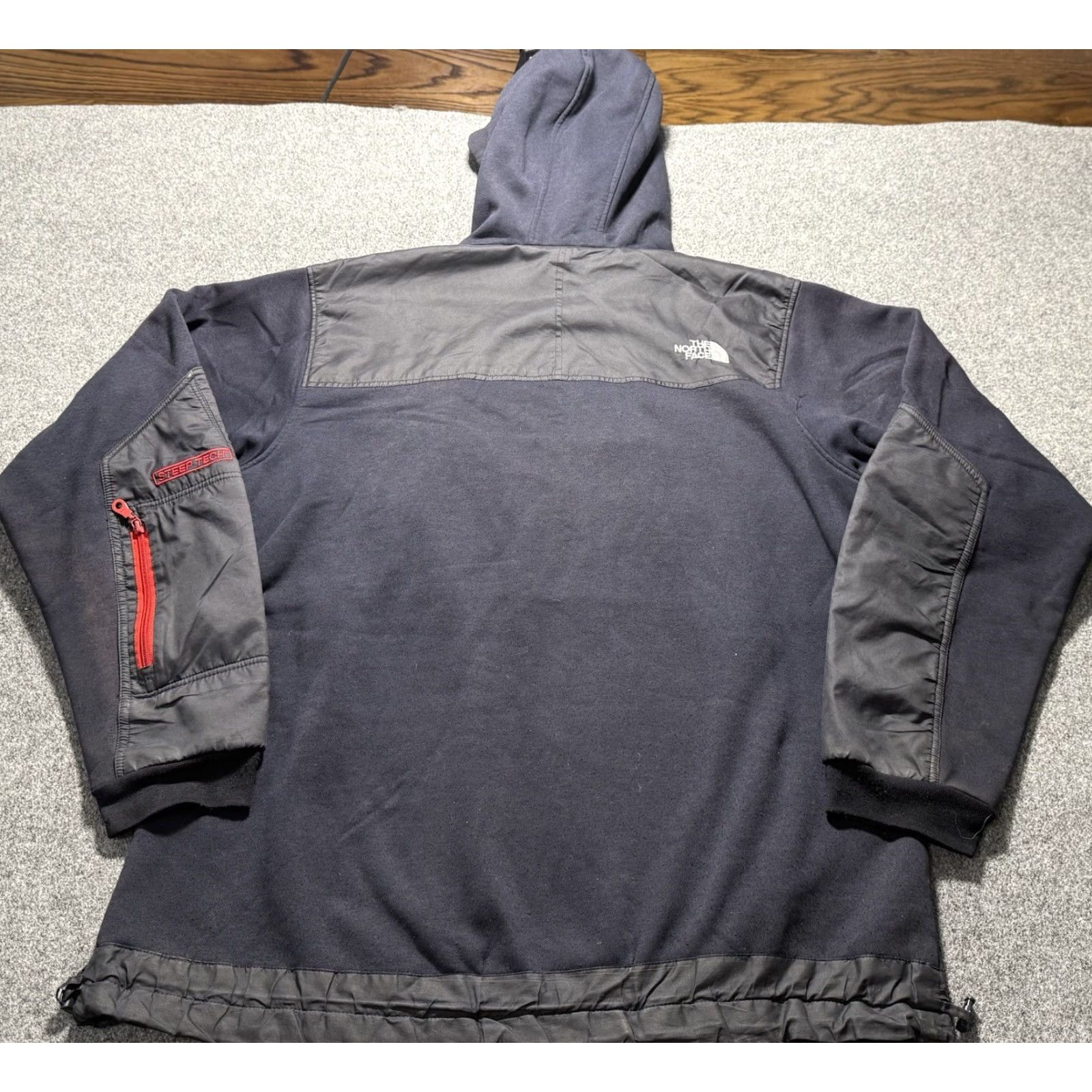 The North Face VINTAGE The North Face Steep Tech Jacket 3XL Blue Mens Windbreaker Fleece Hooded Pockets Zipper 90s 2000s Outdoor Ski Snowboard Hiking Size US XXL / EU 58 / 5 - 2 Thumbnail
