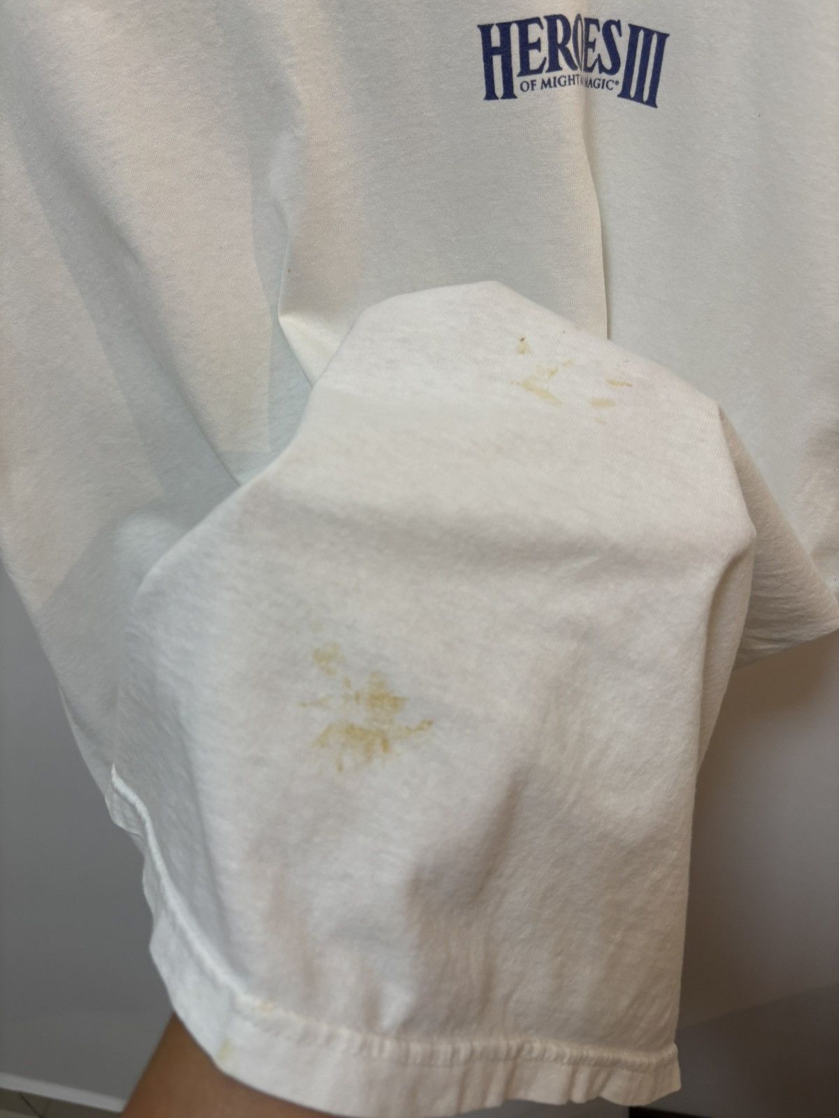 Vintage Vintage 1999 Heroes of Might and Magic III Promo Tee Size US XL / EU 56 / 4 - 6 Thumbnail